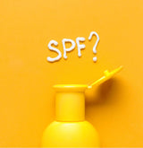 Orange sunscreen bottle