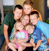 Rhonda Sparks, Founder of UV Skinz, with Her Family