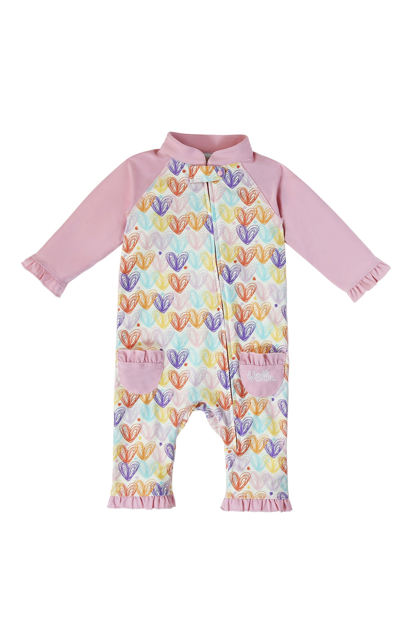 Front View of Baby Girl Swim Suit|doodle-my-heart