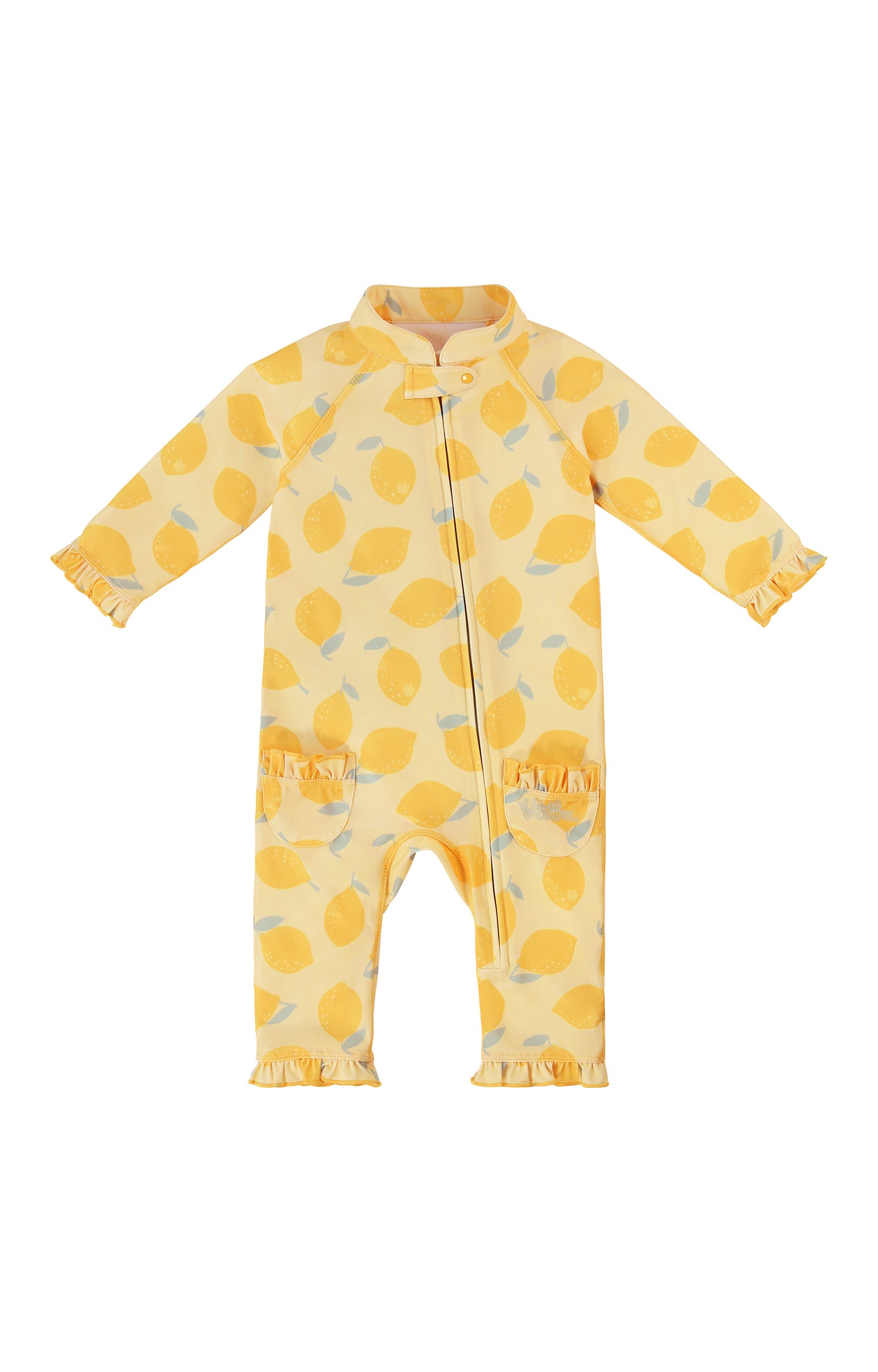 baby girls one piece sun & swim suit in lemonade stand|lemonade-stand