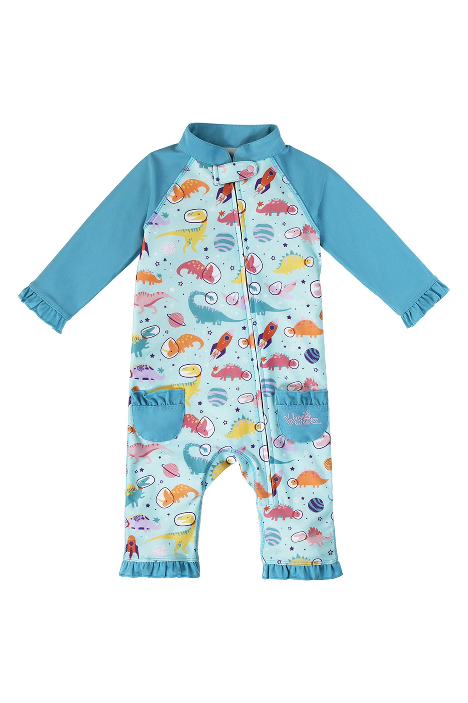 Front View of Baby Girl Swim Suit