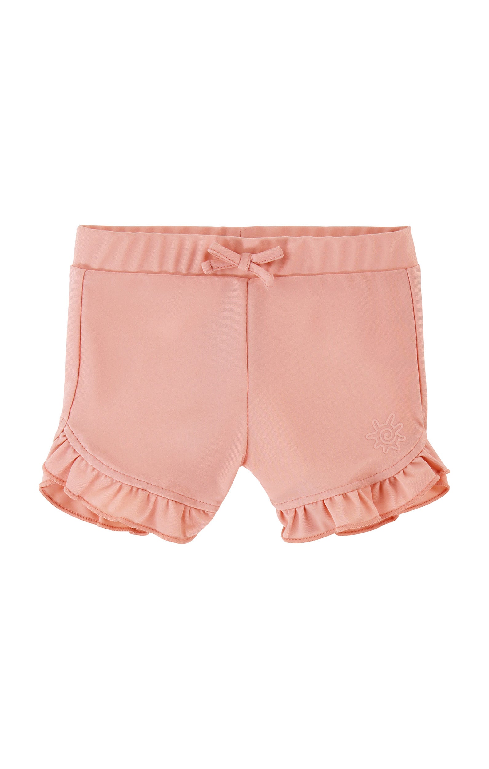 baby girls swim shorties in dusty pink|dusty-pink