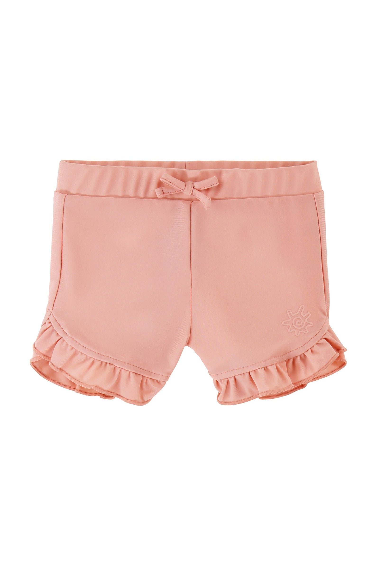 baby girls swim shorties in dusty pink|dusty-pink