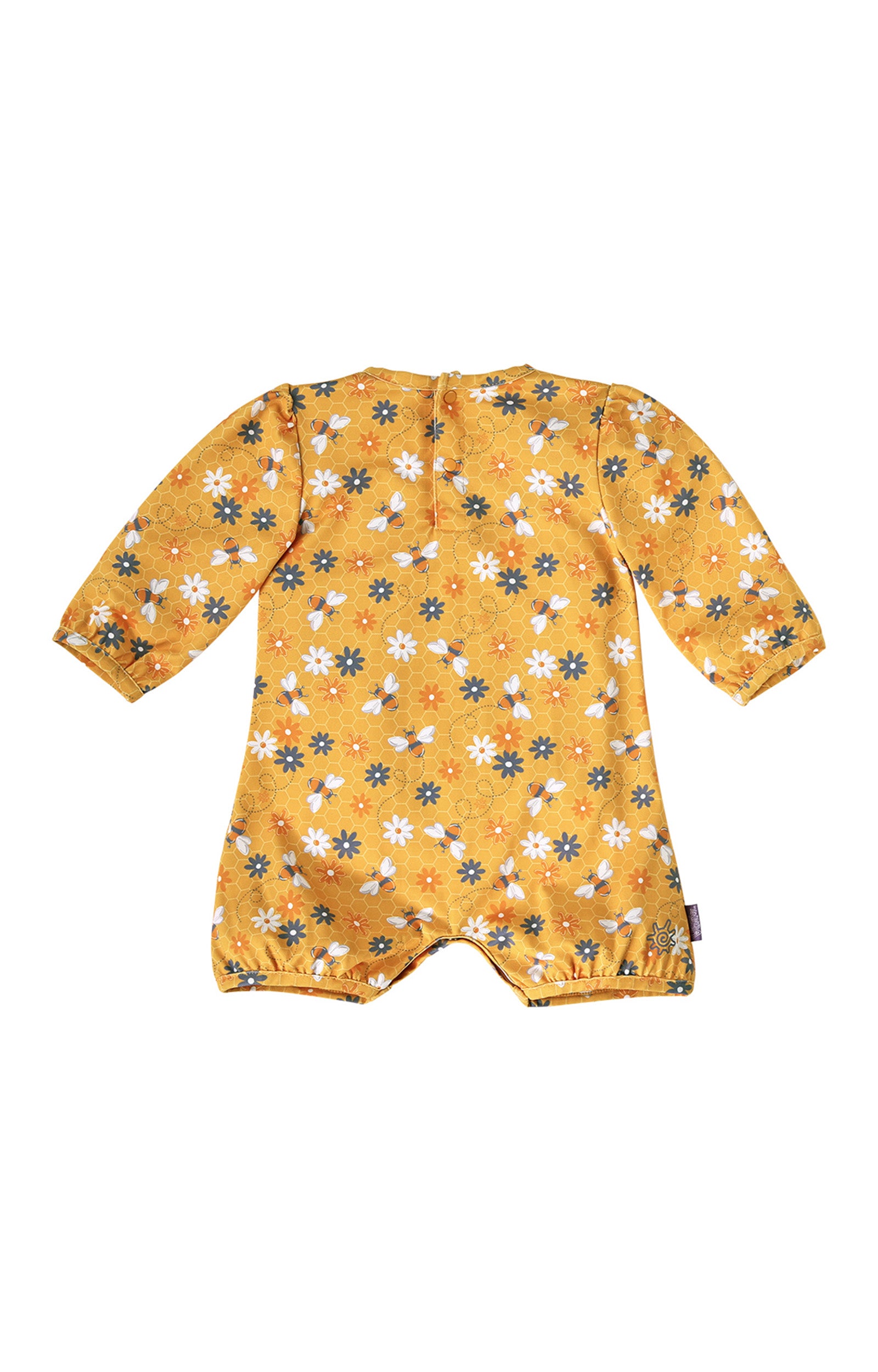 Baby Girl's UV Sunzie in yellow|bubbly-bees