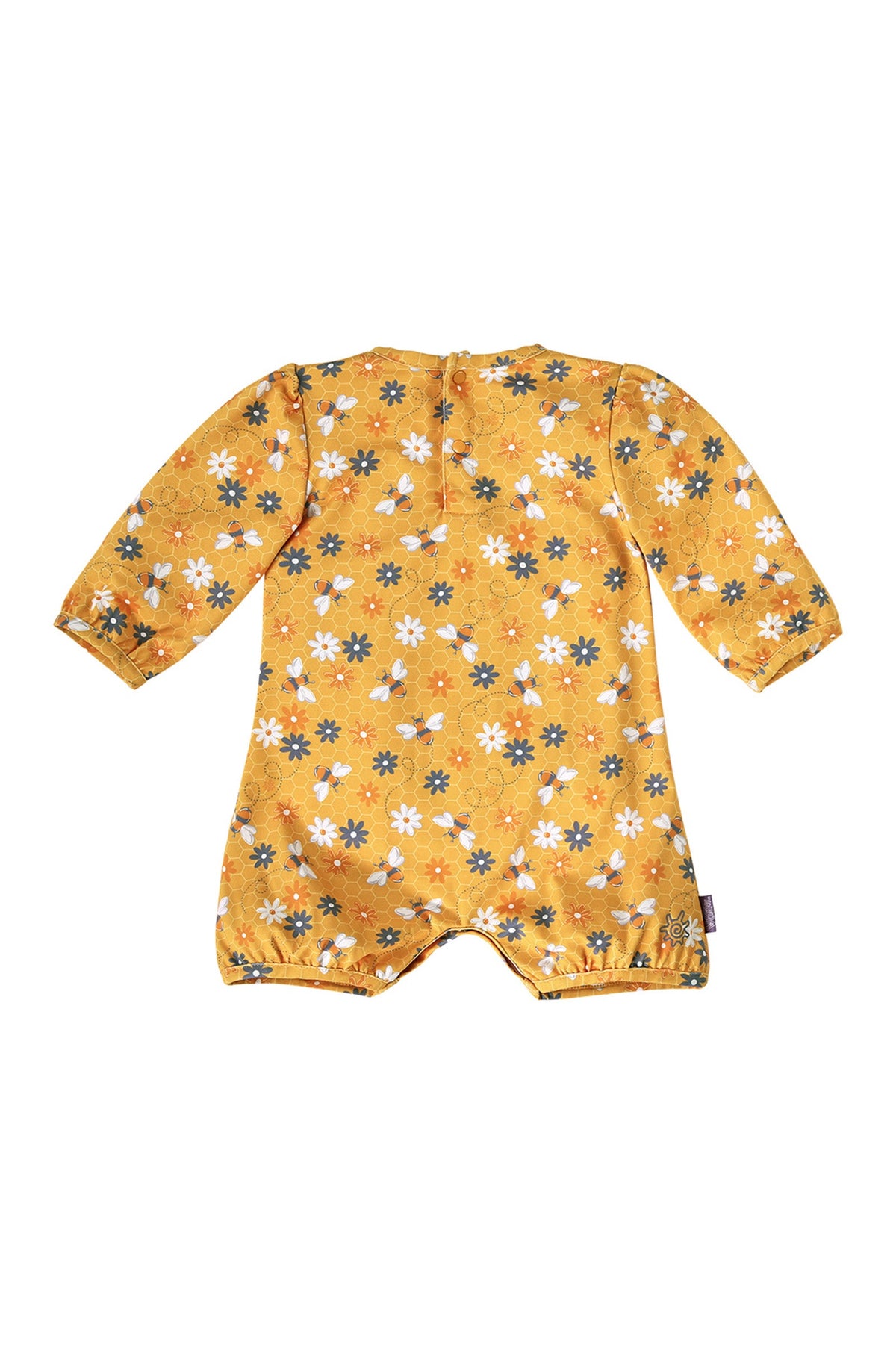 Baby Girl's UV Sunzie in yellow|bubbly-bees
