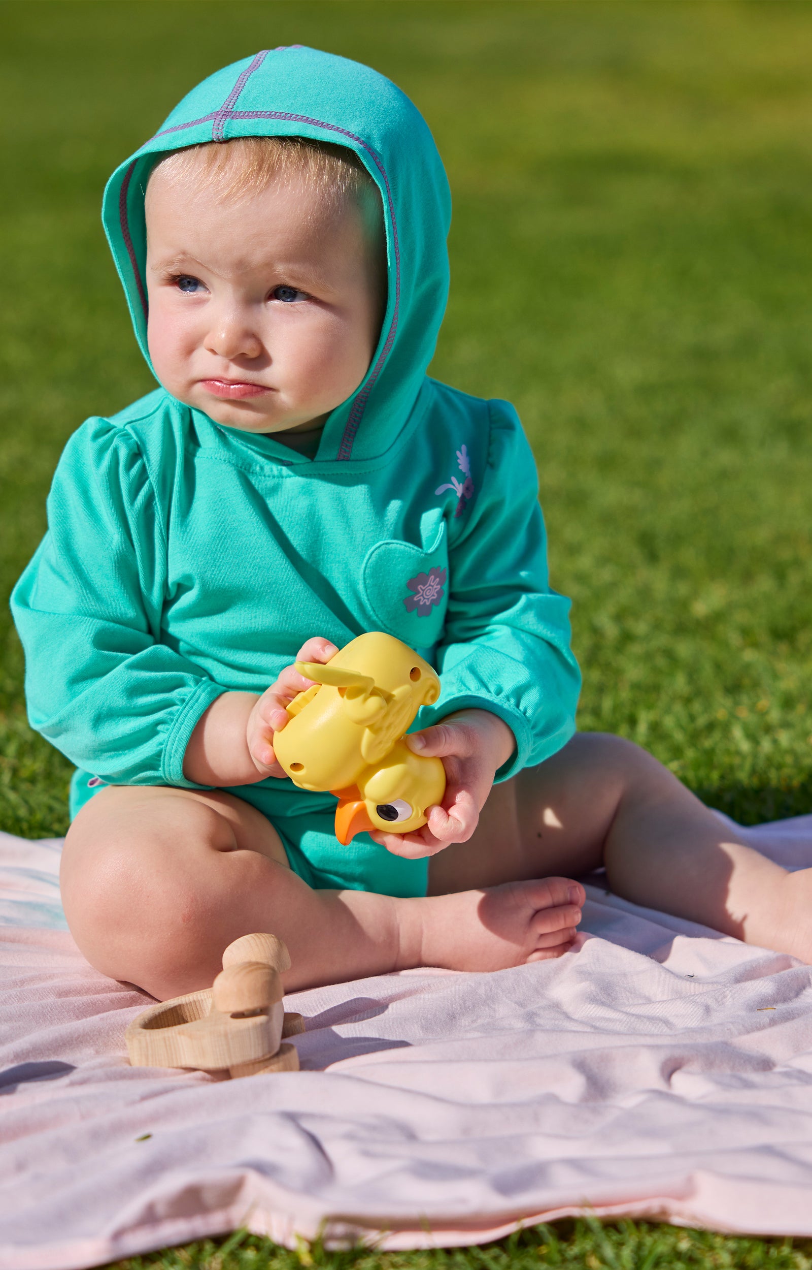 Baby Girl's Hooded Sunzie