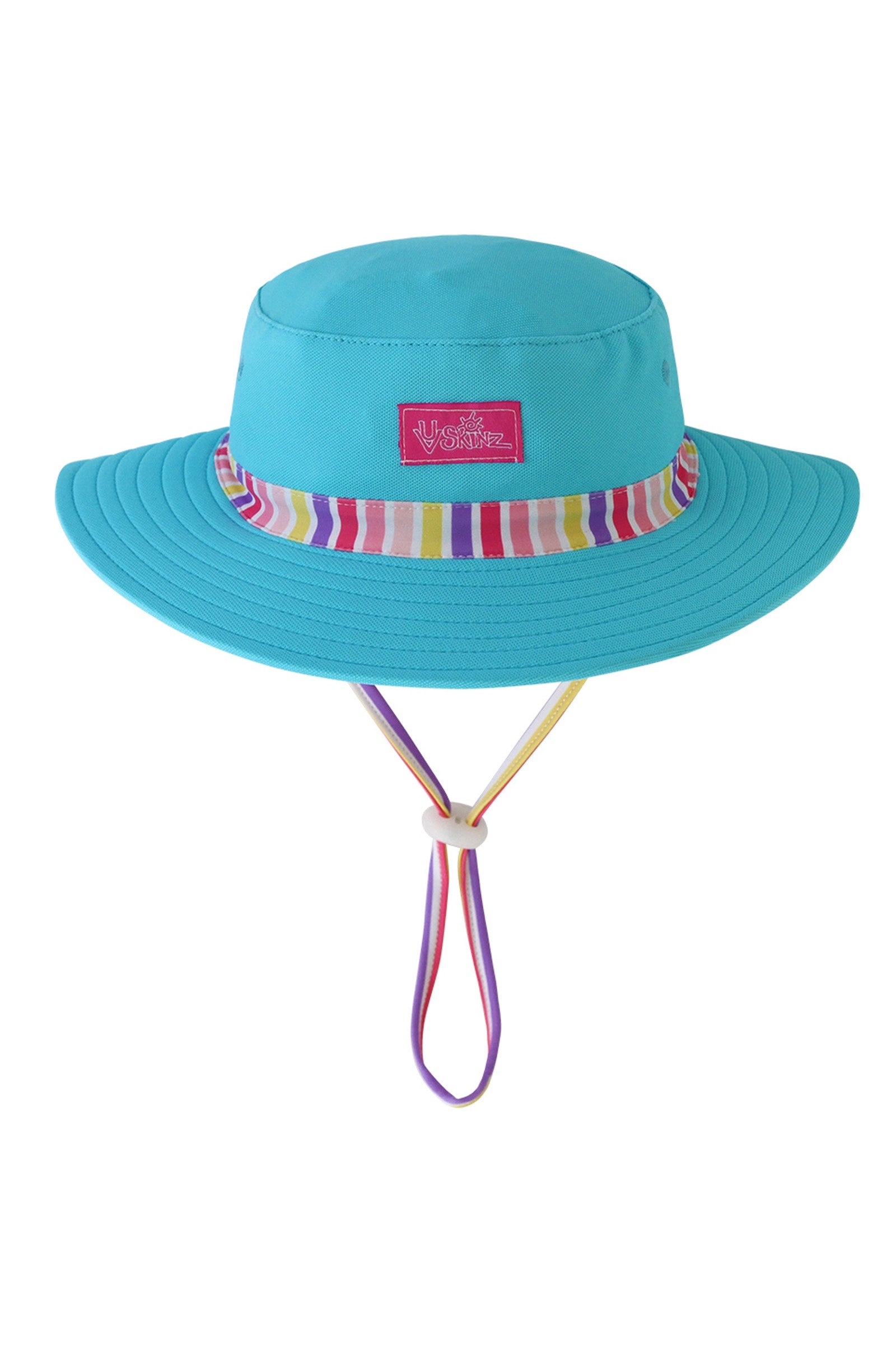 baby girl's swim hat in sunny hugs stripe|sunny-hugs-stripe