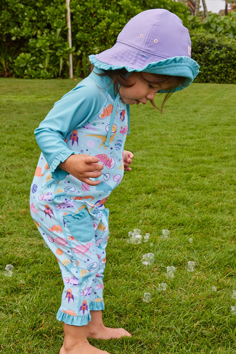 baby girl in reversible sun hat|daybreak-lakeshore
