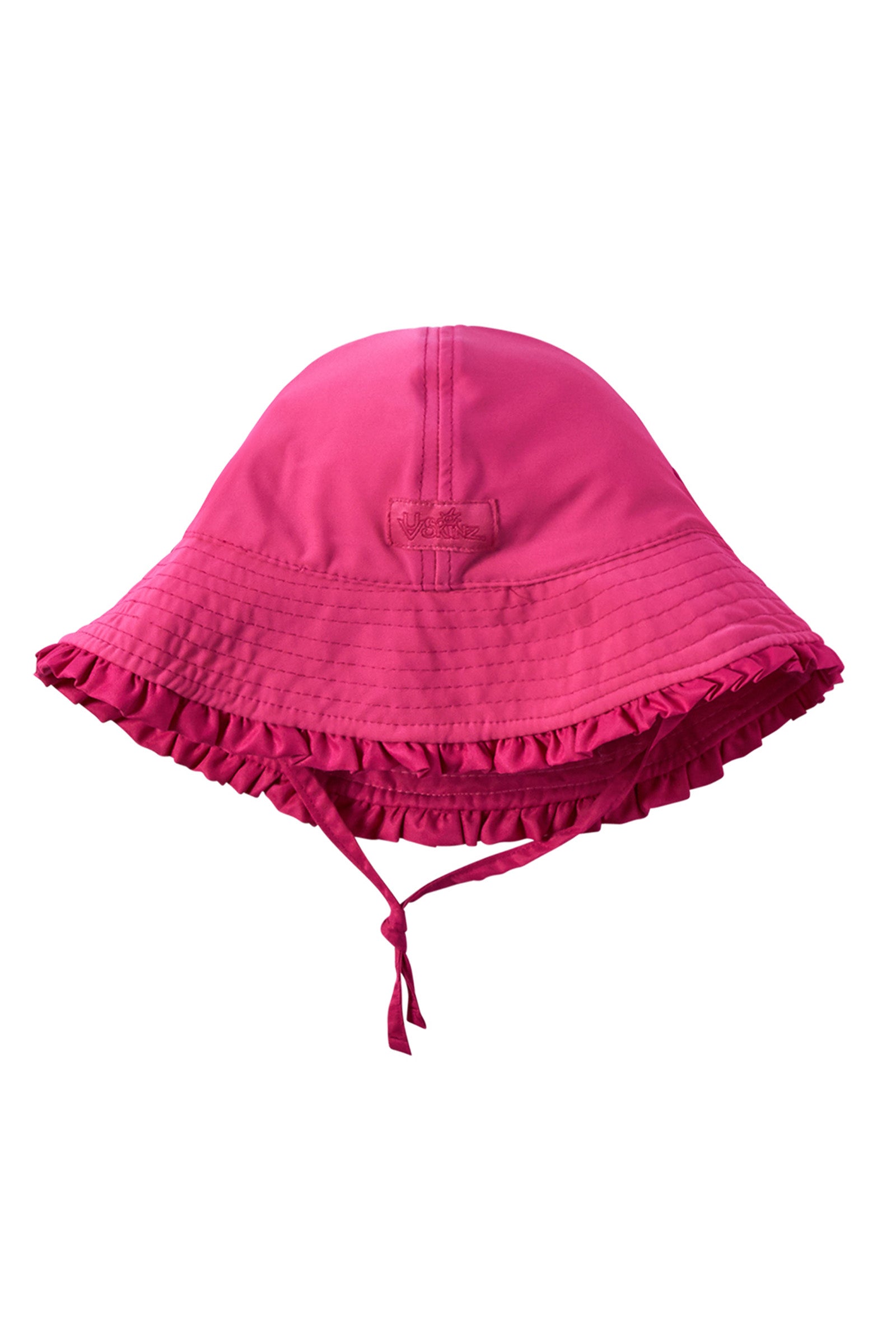 Baby girl's reversible sun hat in bubblegum hot pink