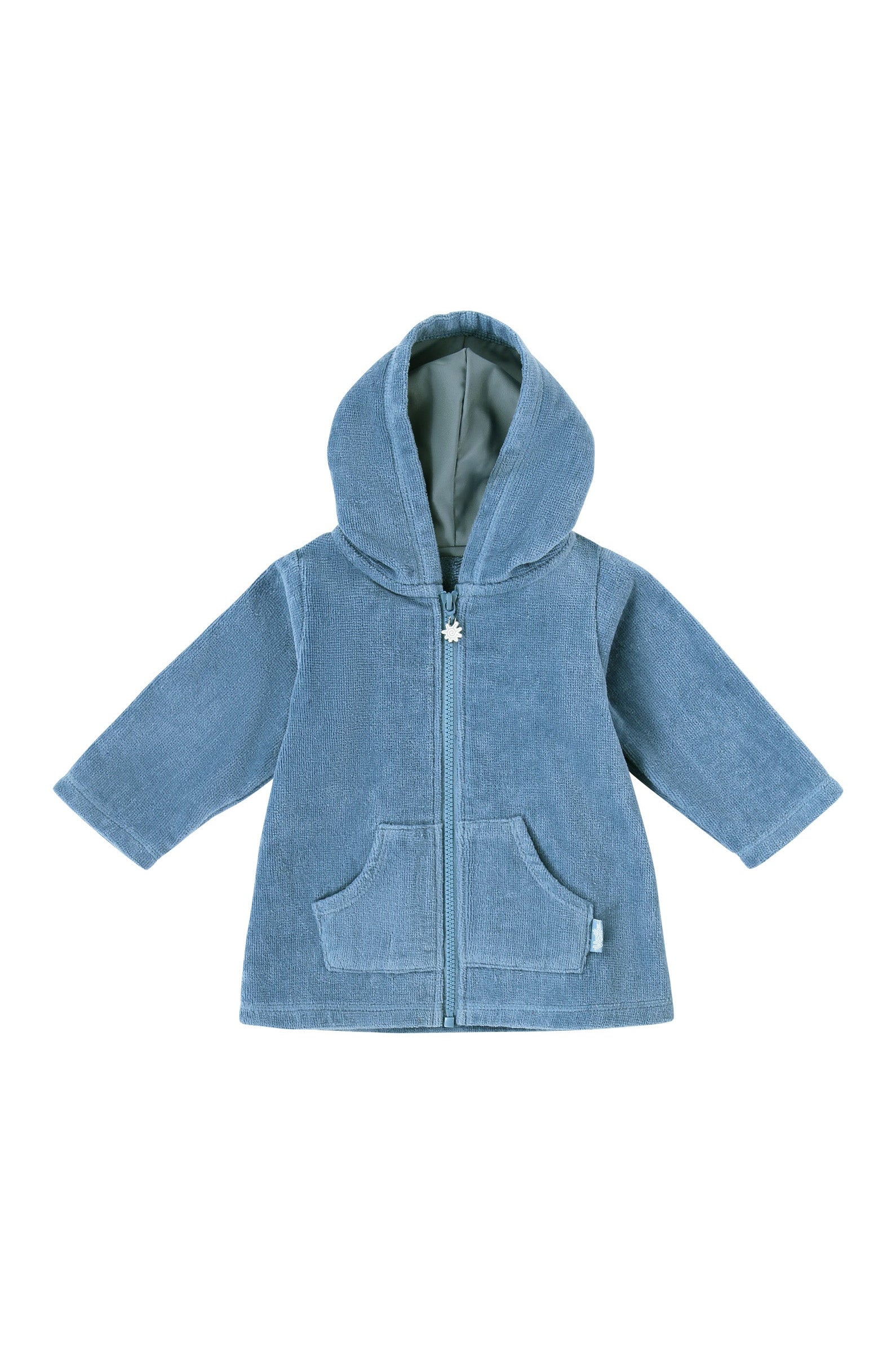 baby hooded terry beach cover up in baltic|baltic