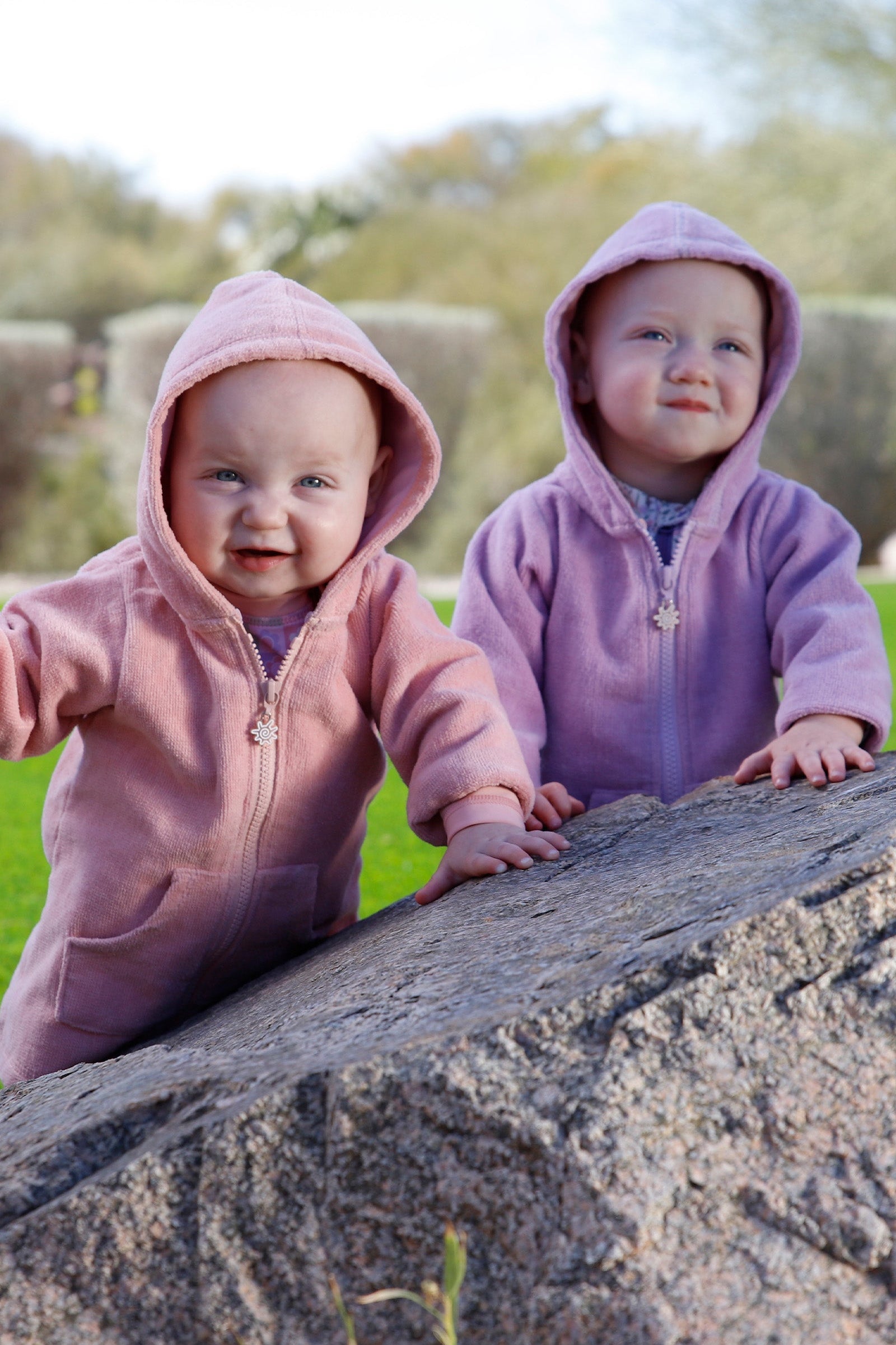 baby in hooded terry beach cover up|lotus