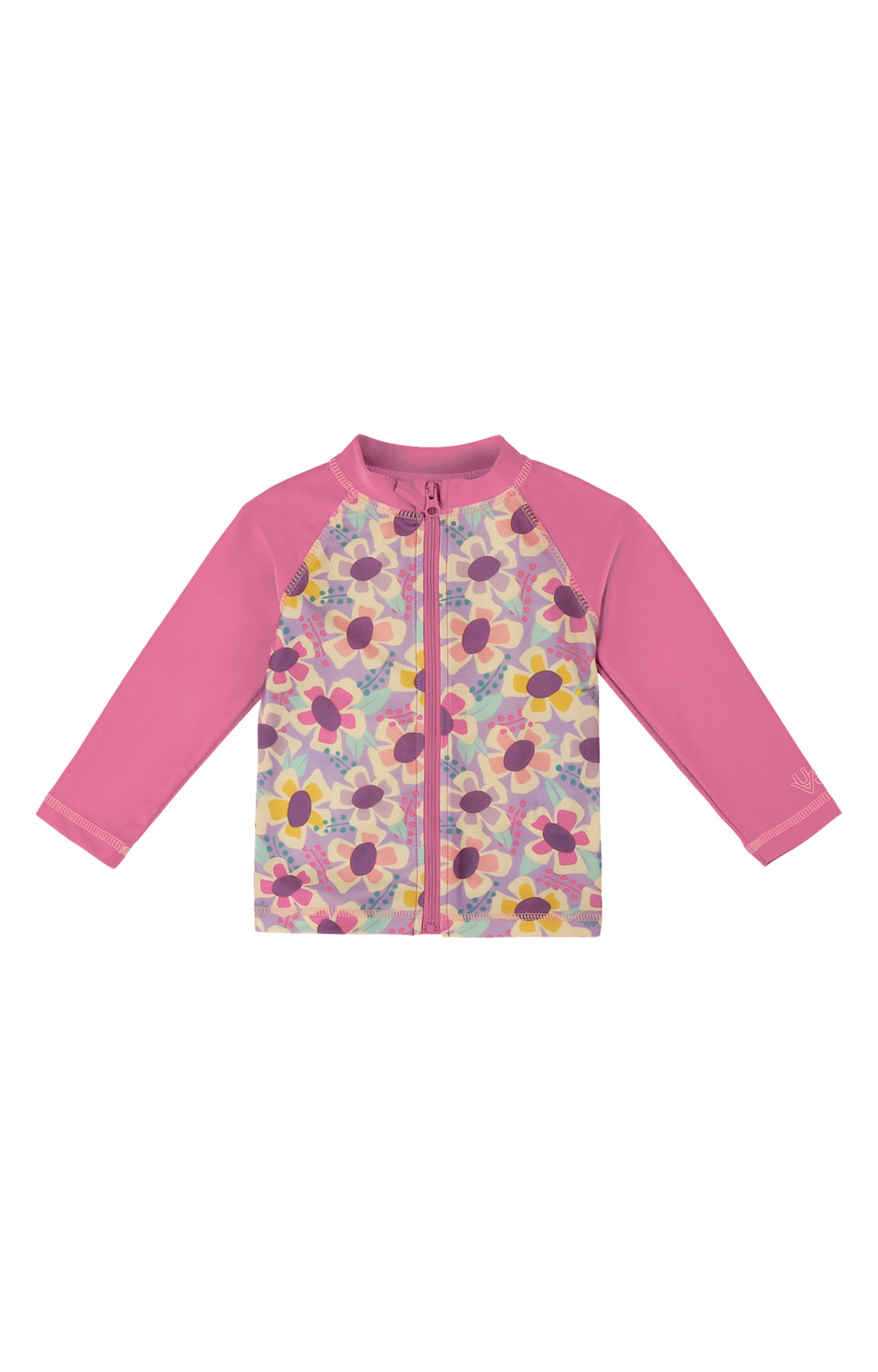 uv skinz baby full zip rashguard in vintage bloom|vintage-bloom