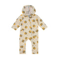 baby long sleeve everyday hooded romper in happy hive|happy-hive