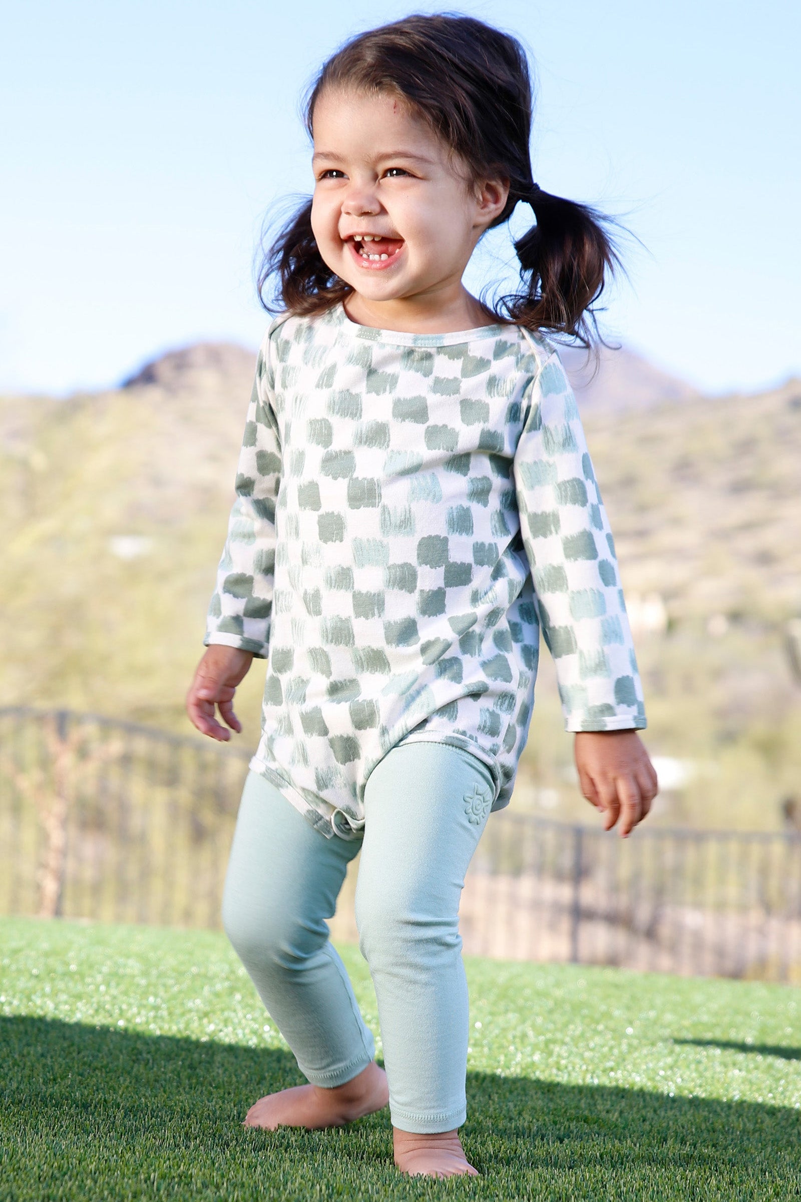 baby everyday play onesie|painted-checkers