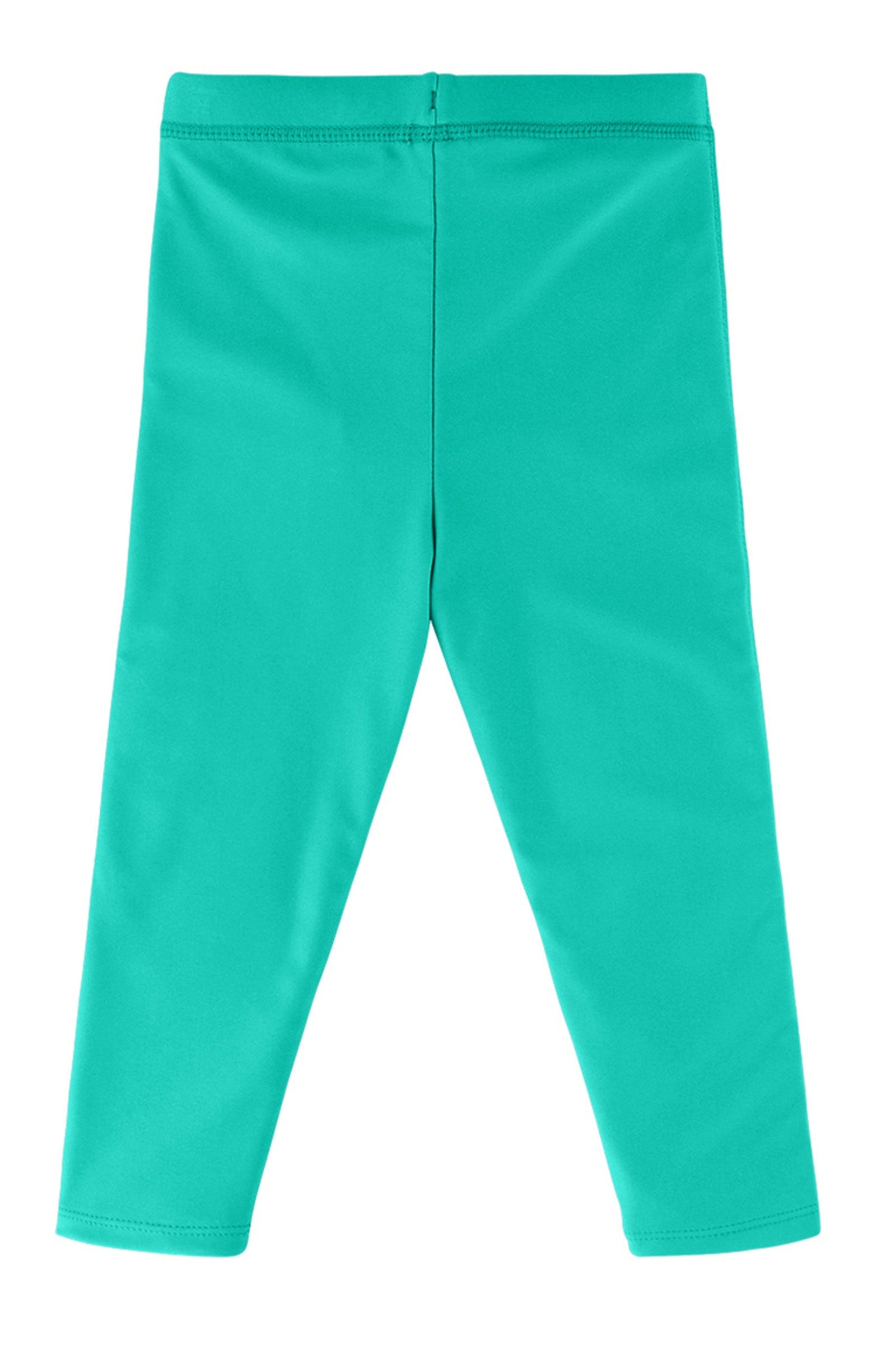 Back of the Baby Swim Leggingz in Turquoise|turquoise