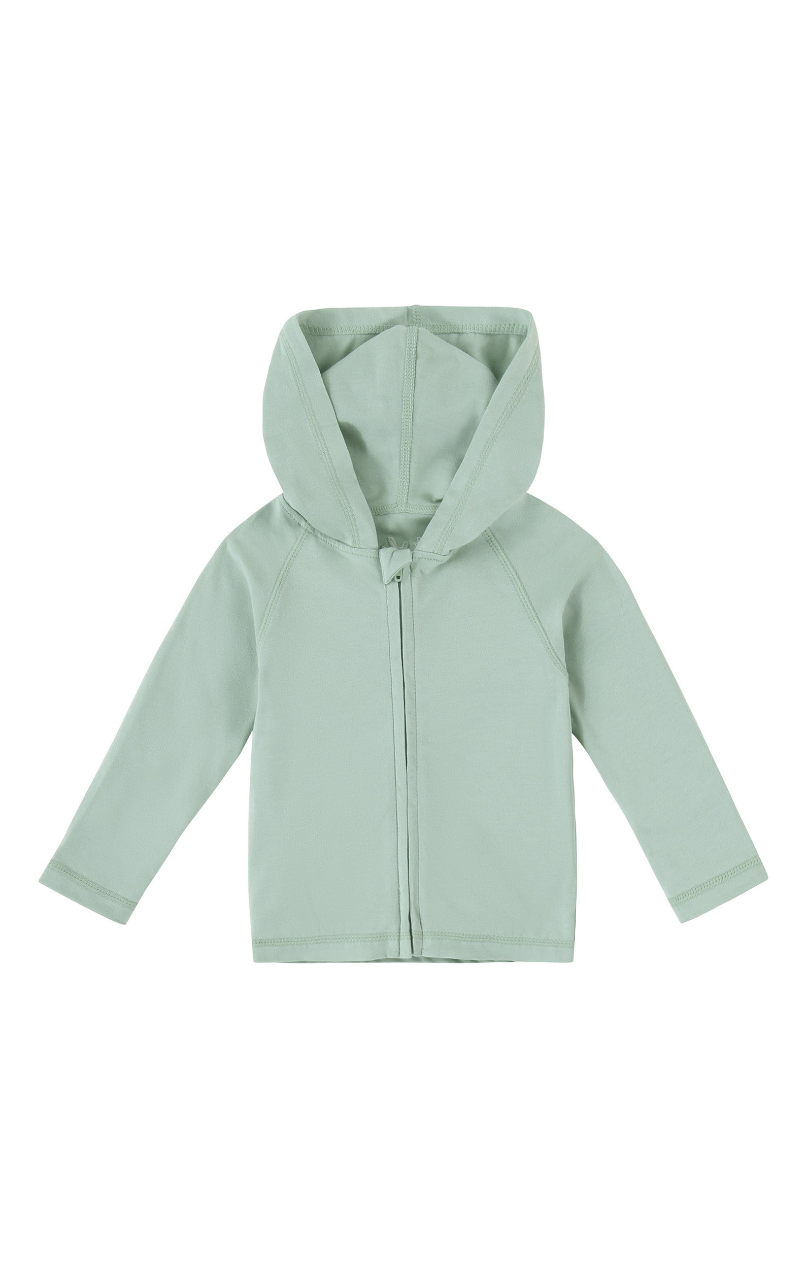 baby everyday hooded zip up in frosty green|frosty-green