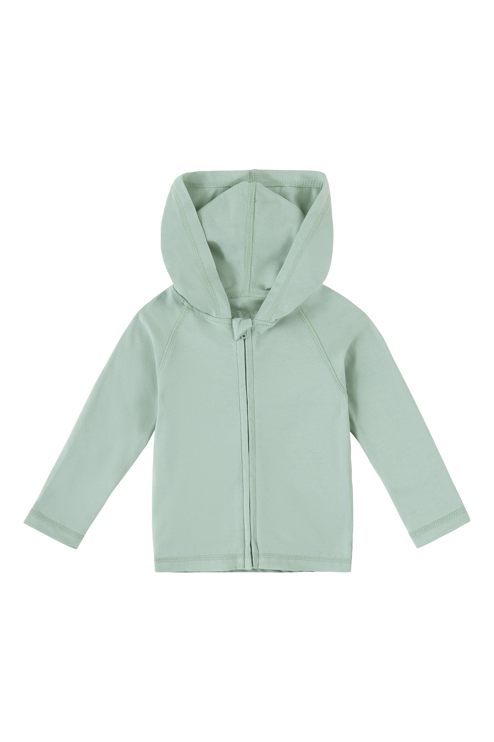 baby everyday hooded zip up in frosty green|frosty-green