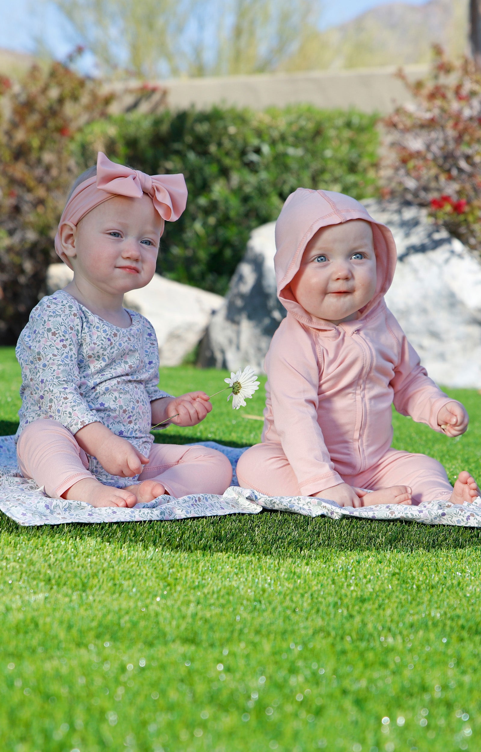baby girl playing on my first sun blanket|radiant-rays