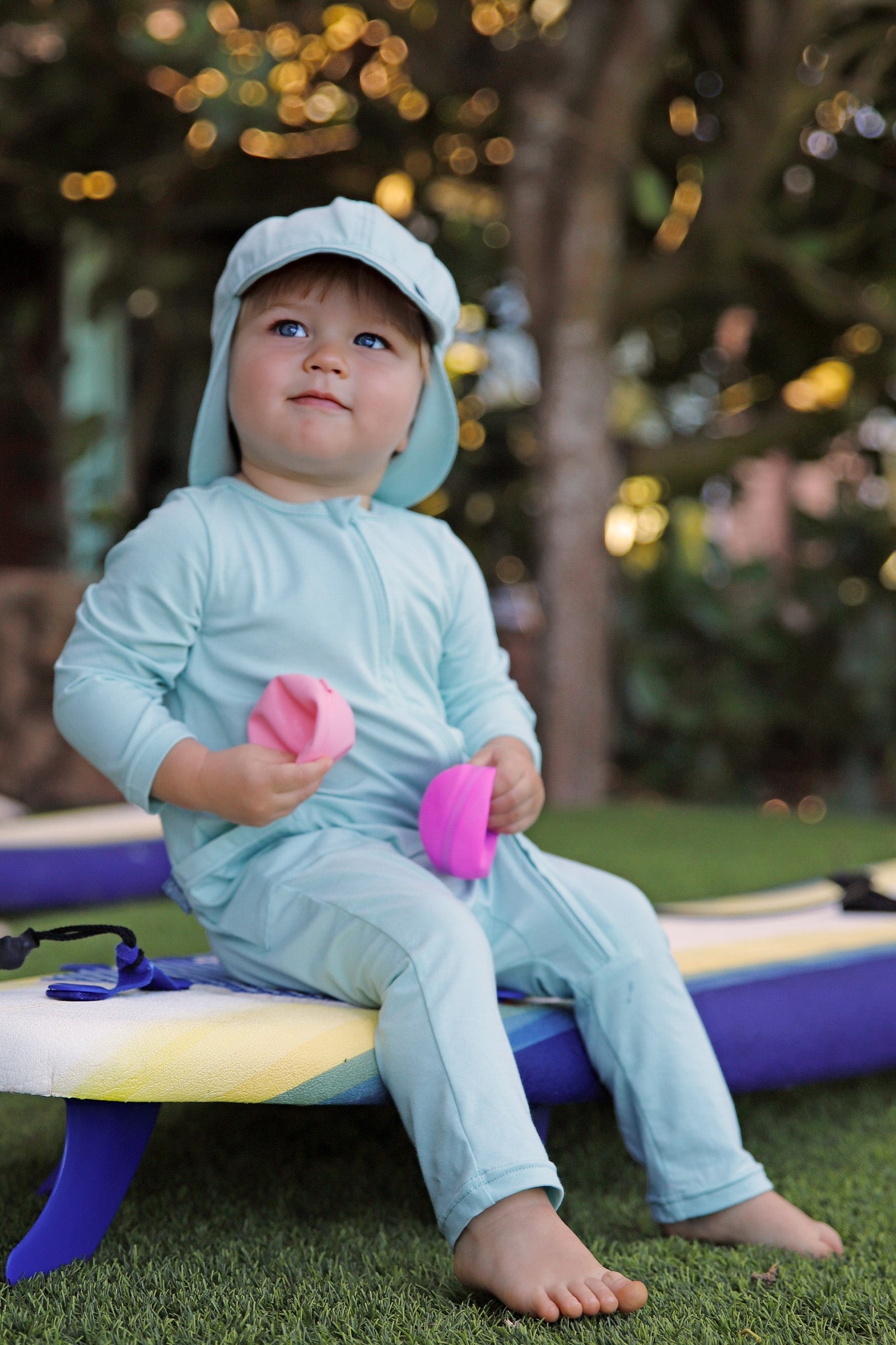 baby boy in everyday one piece suit in dewdrop|dewdrop