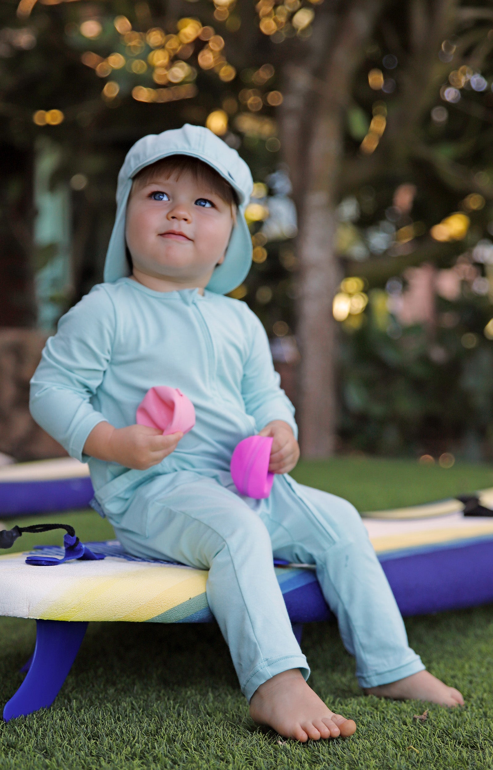 baby boy in everyday one piece suit in dewdrop|dewdrop