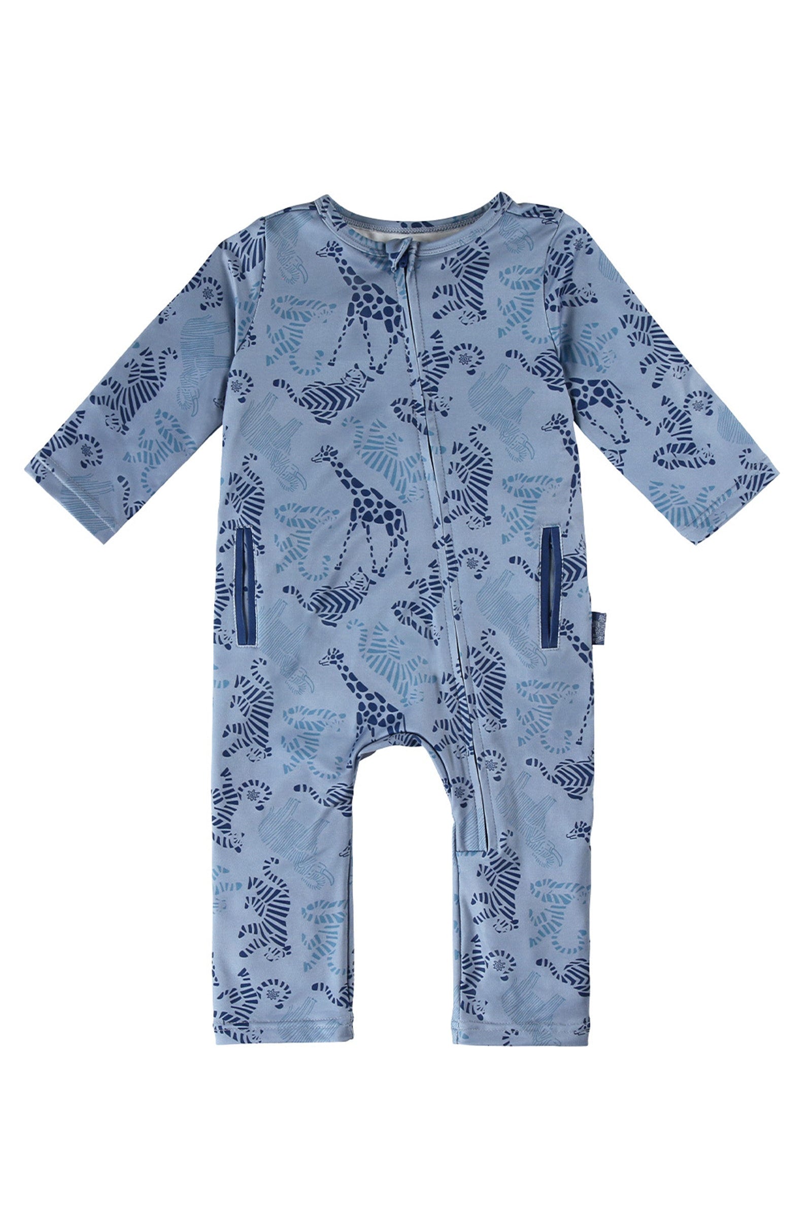 baby active fleece romper in zoo friends|zoo-friends