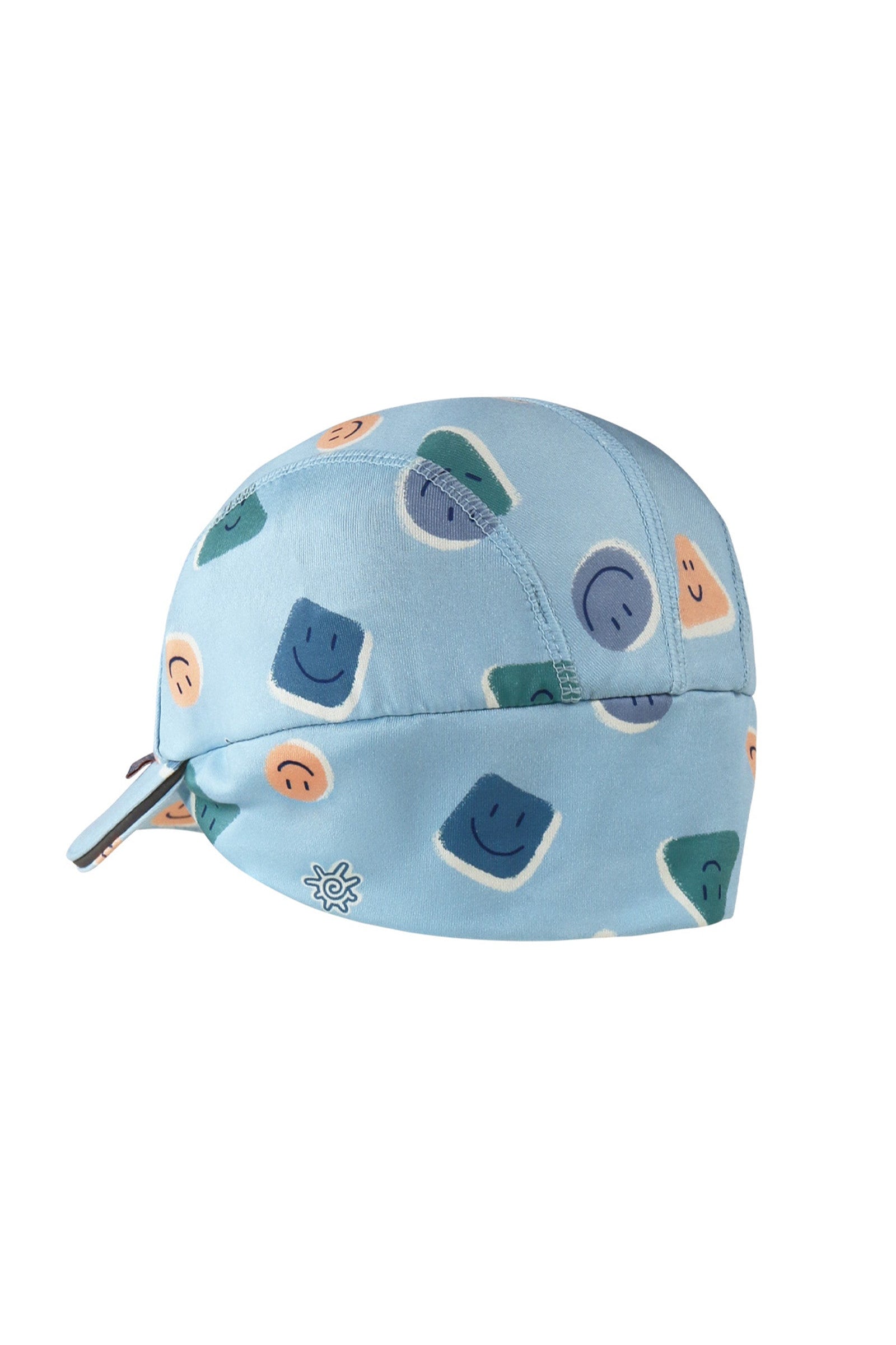 back view of baby active fleece hat in smiley pals|smiley-pals