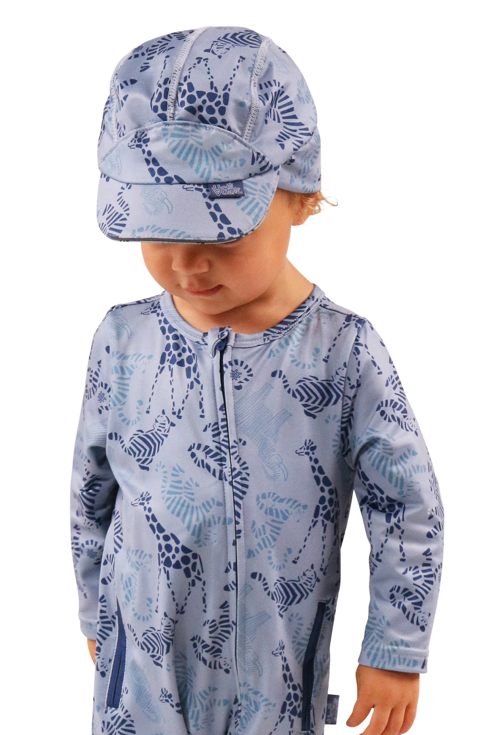 baby in active fleece hat in zoo friends|zoo-friends
