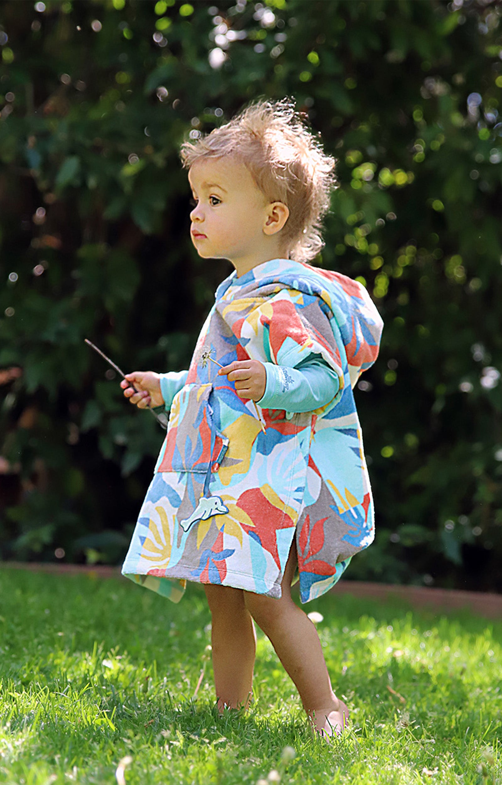 baby in hooded beach poncho|beach-picasso