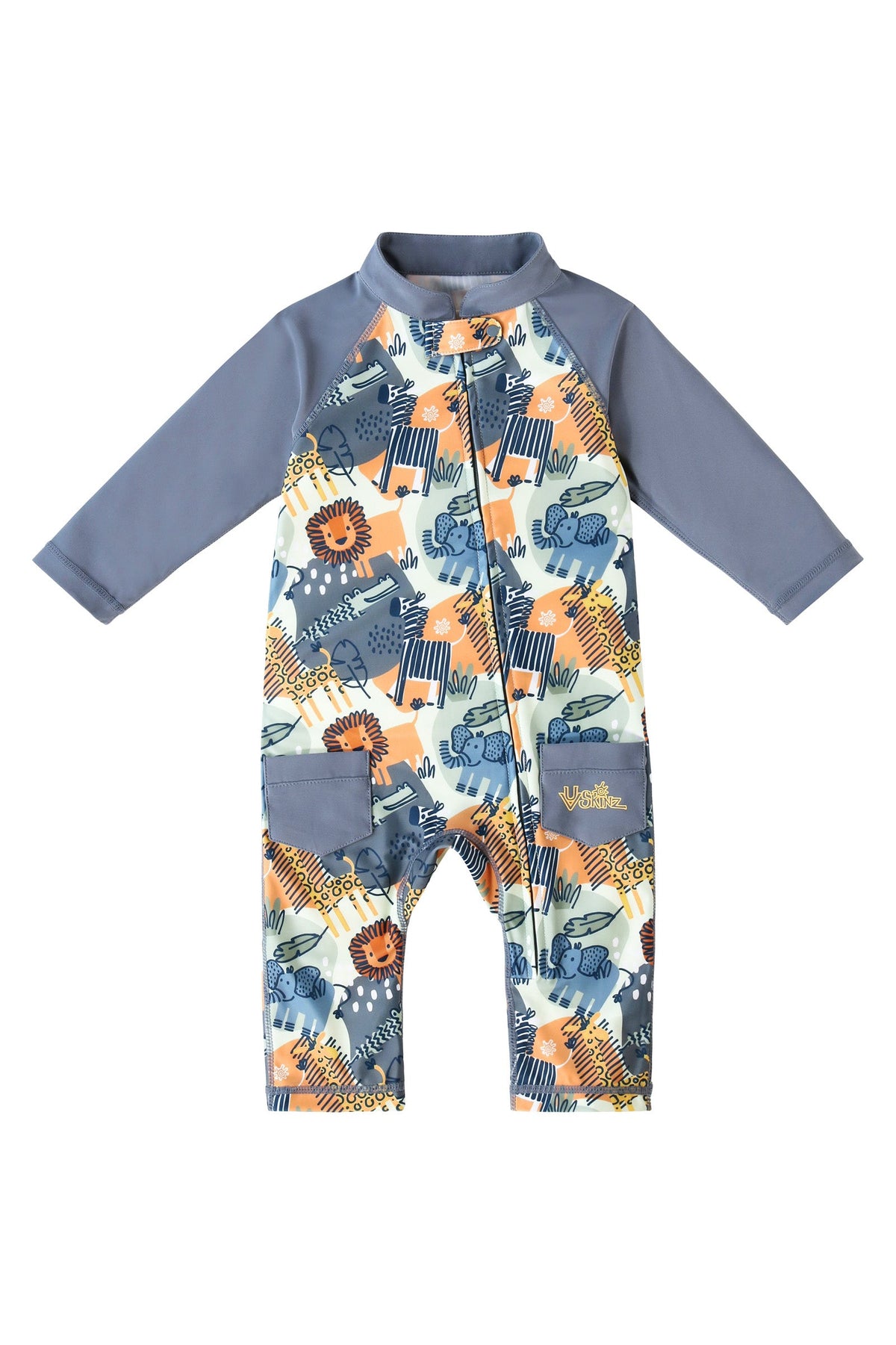 front of baby boys sun and swim suit|animal-kingdom