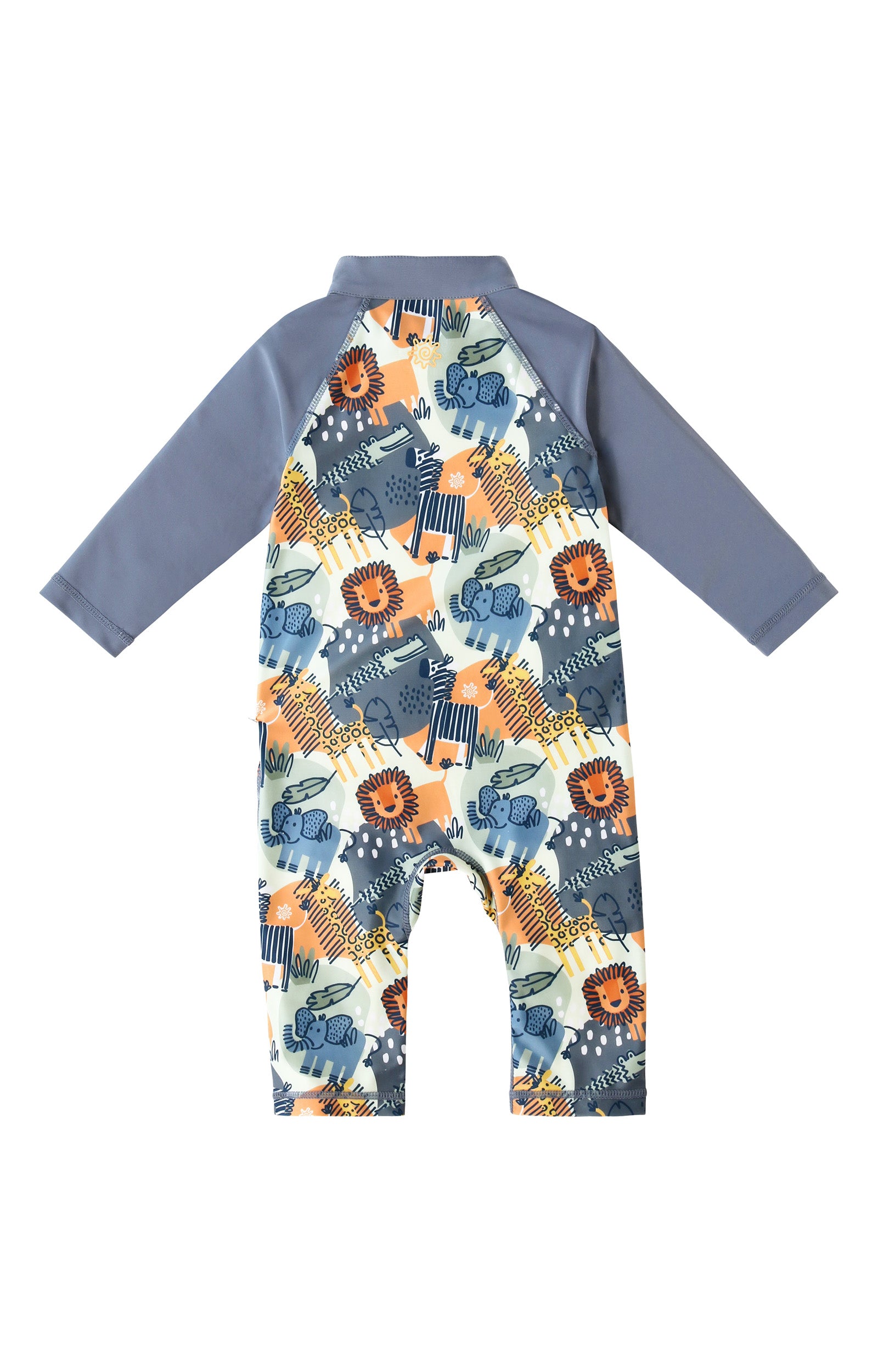 back of baby boys sun and swim suit|animal-kingdom