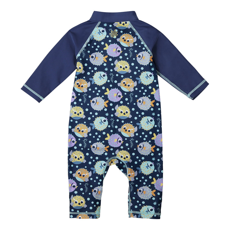 Baby Boy Swim Suit in blue|bubble-fishies