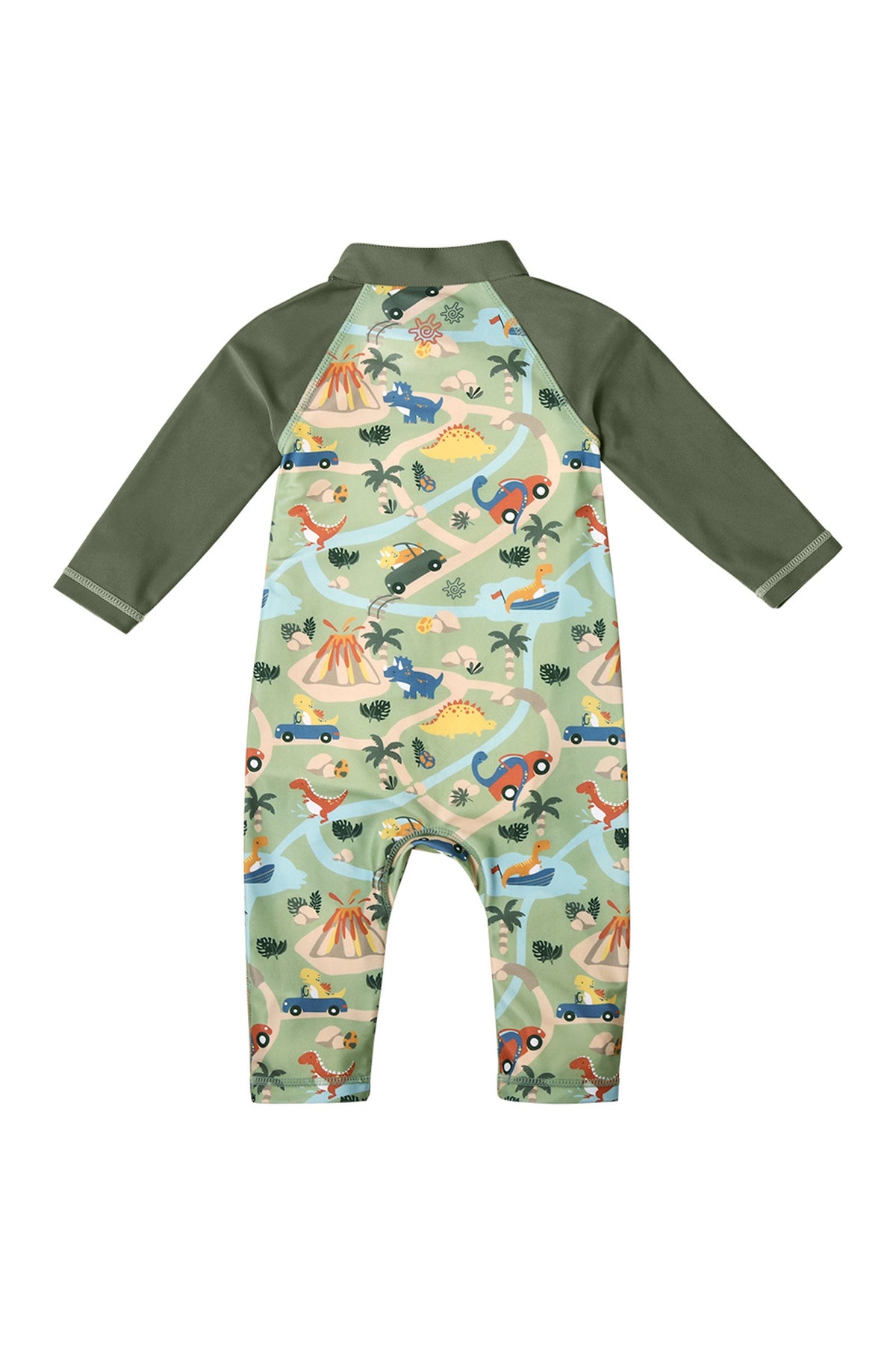 Baby Boy's sun swim suit in green|dinoville