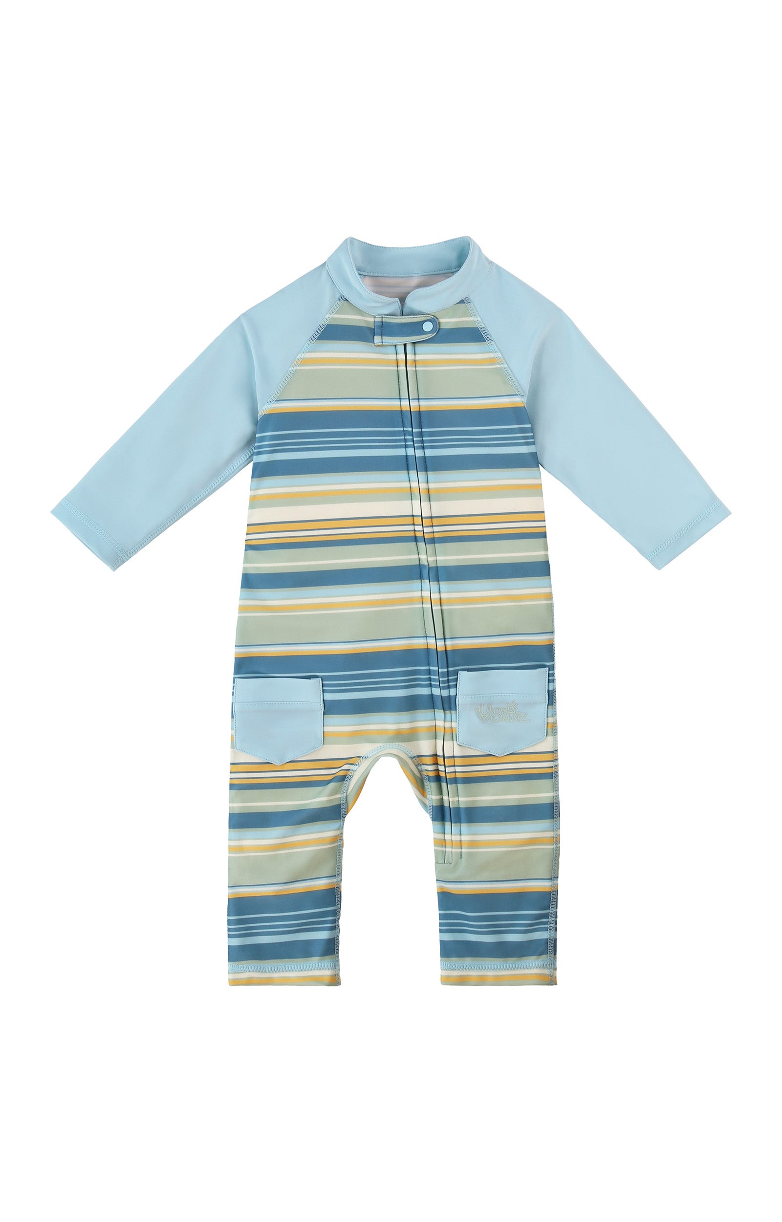 front of baby boys sun and swim suit|pinecrest-stripe
