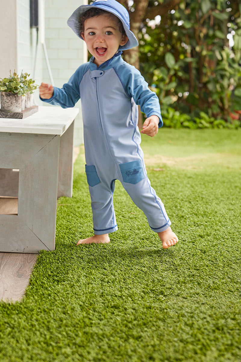 baby boy in sun & swim suit|safari-pals