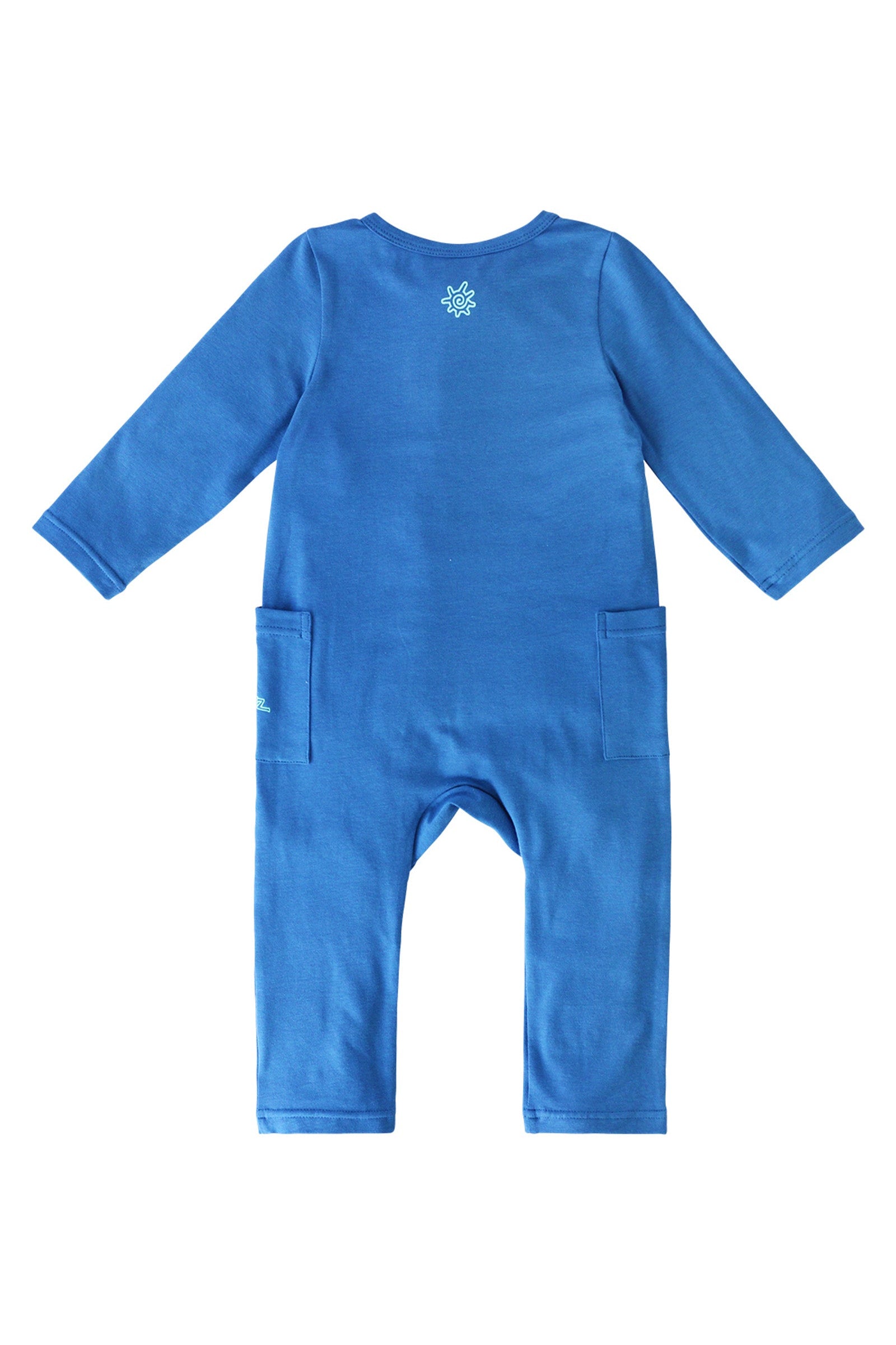 Back of Boys' UPF 50+ One-Piece in Cowabunga Dino|cowabunga-dino