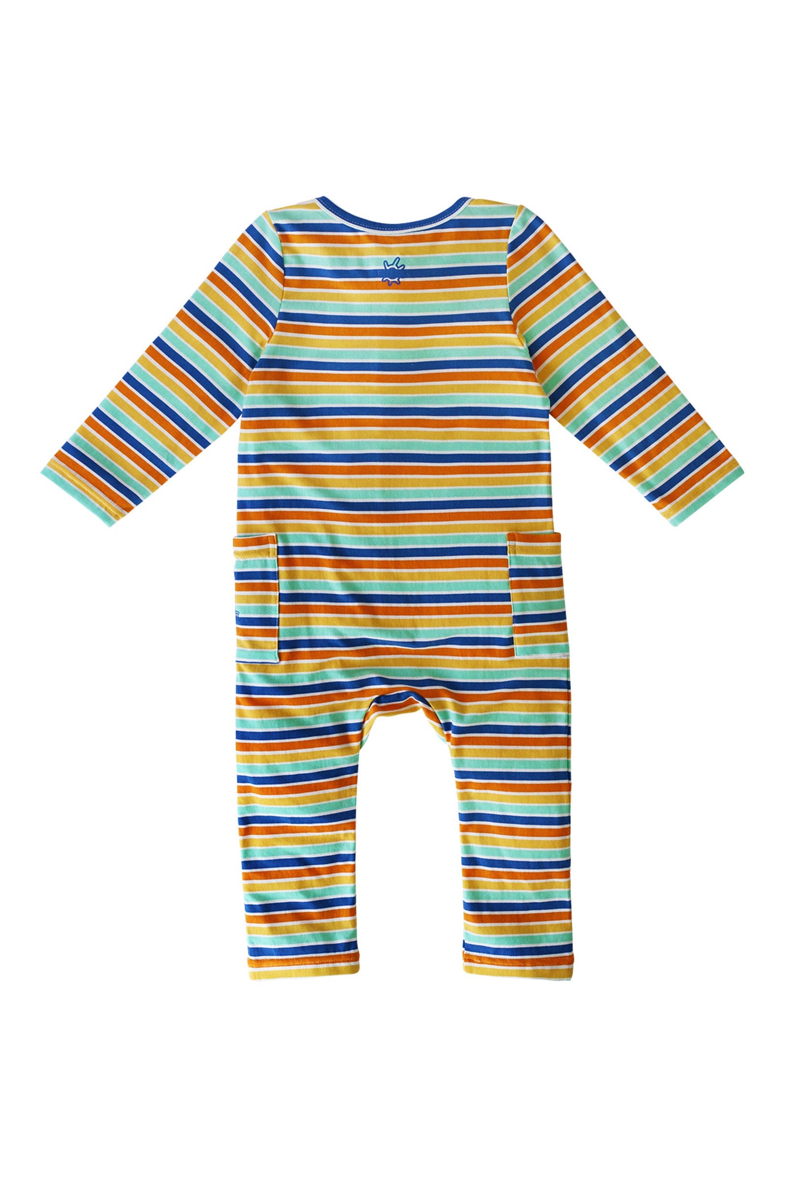 Back of Boys' UPF 50+ One-Piece in Snorkeling Shark|snorkeling-shark