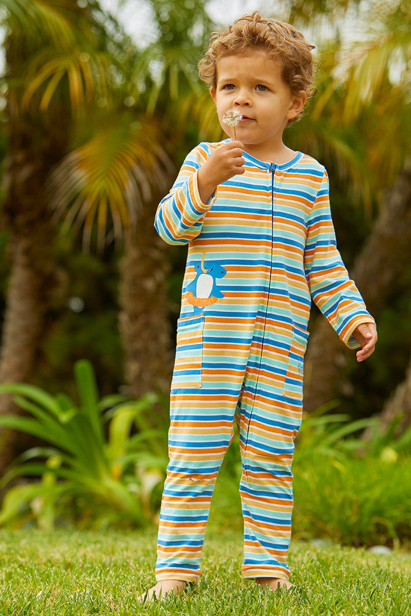 Little Boy in Our Boys' UPF 50+ One Piece|snorkeling-shark
