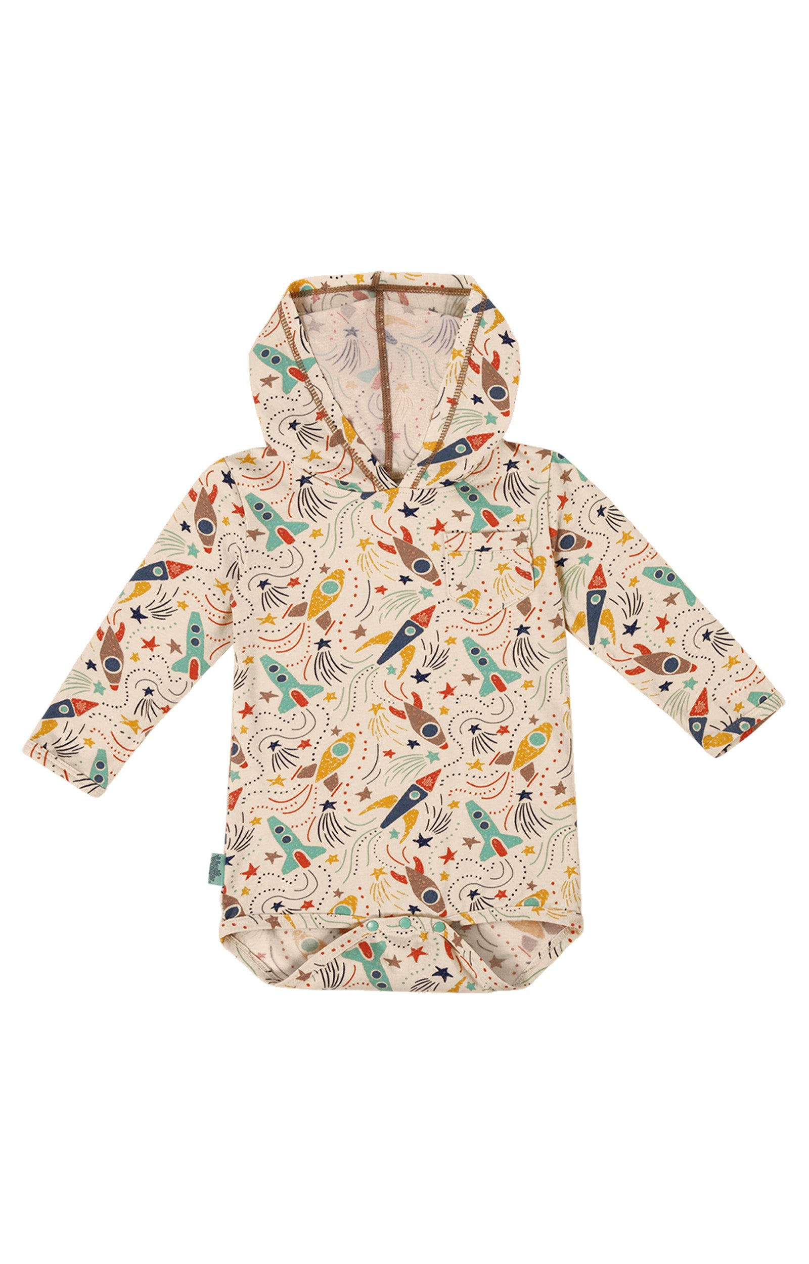 baby boy's upf hooded sunzie|rocket-jam