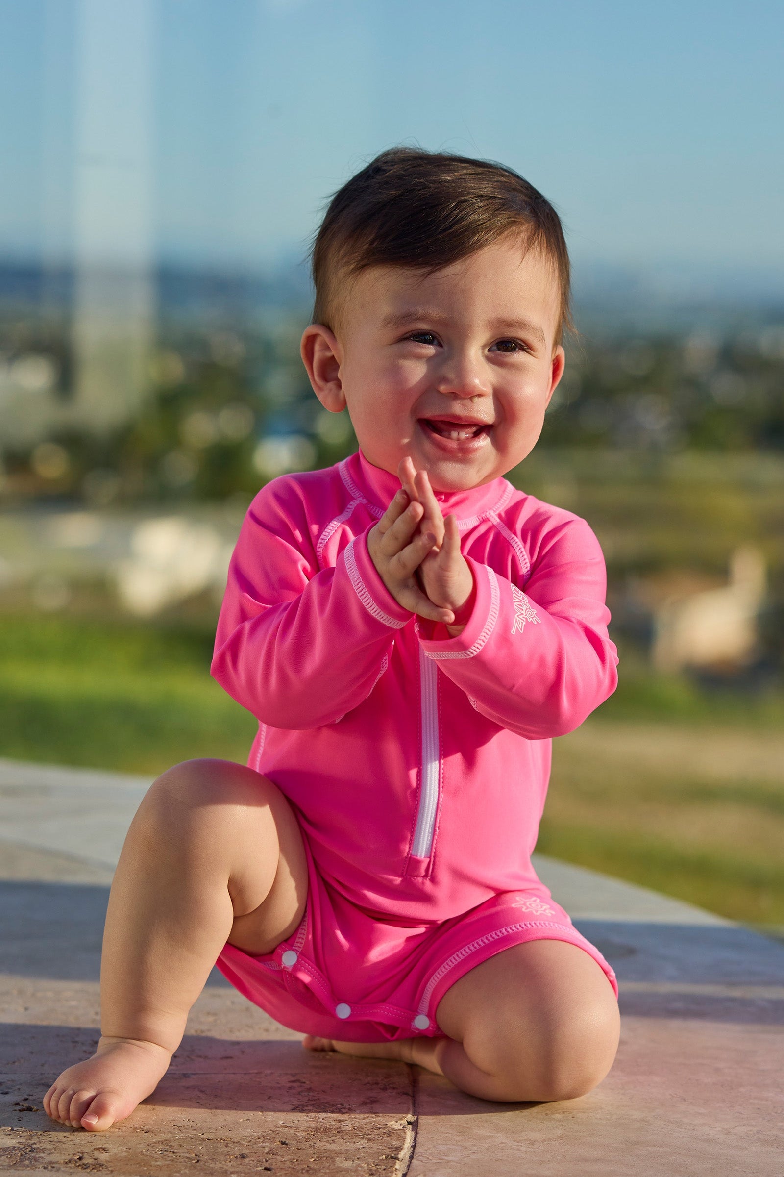 Baby Magic Long Sleeve Swim Romper