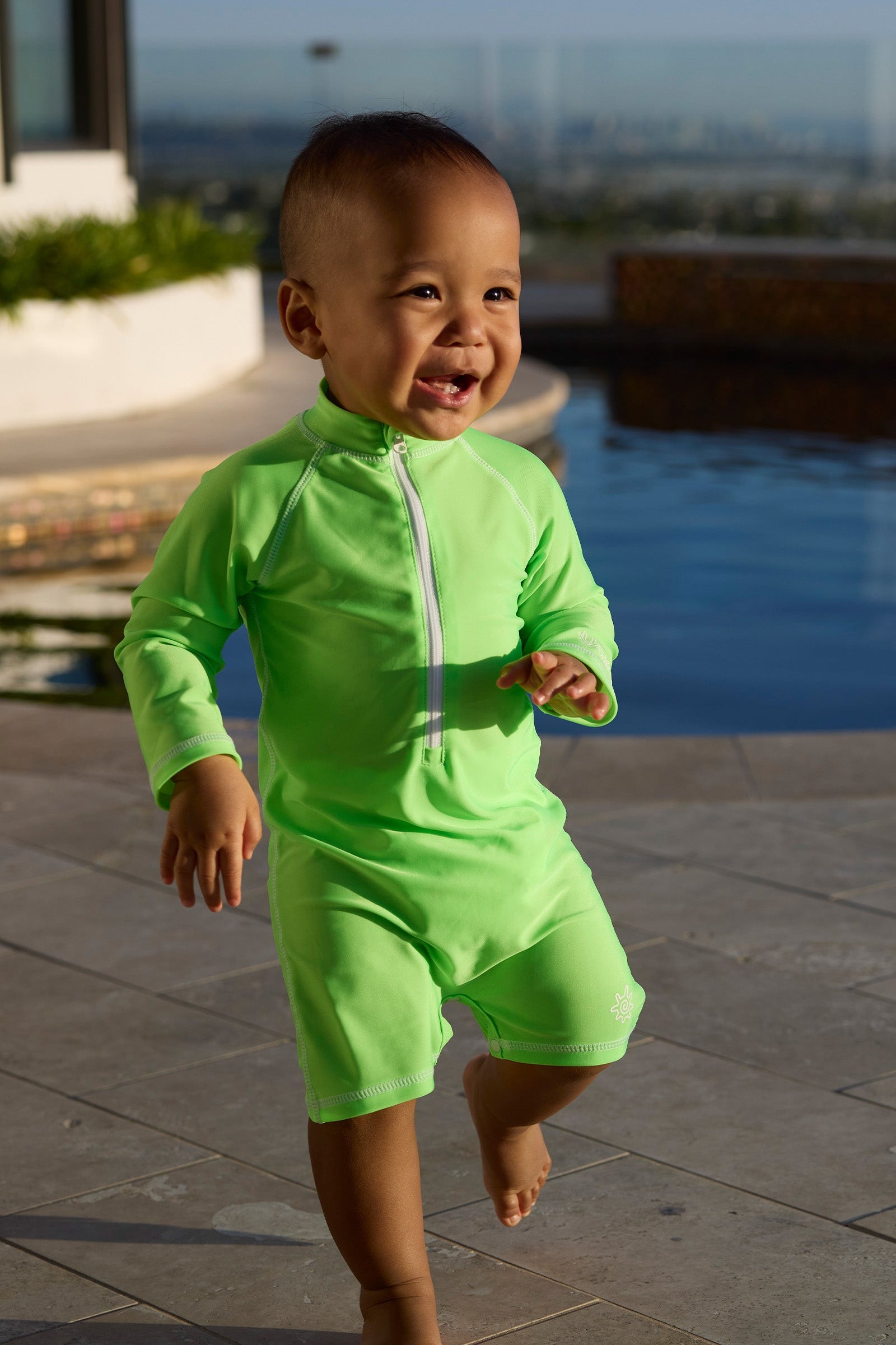 Baby Magic Long Sleeve Swim Romper