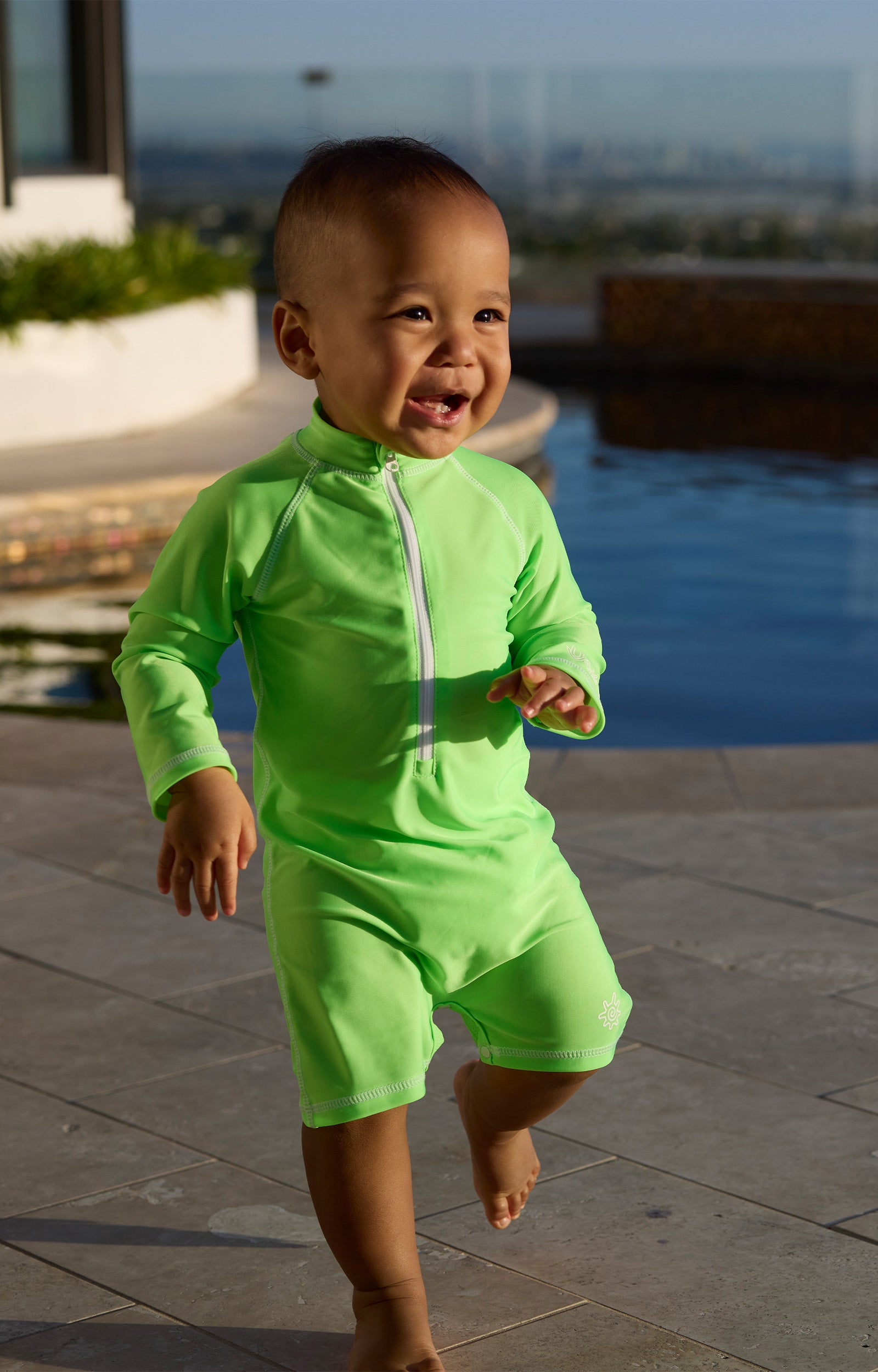 Baby Magic Long Sleeve Swim Romper