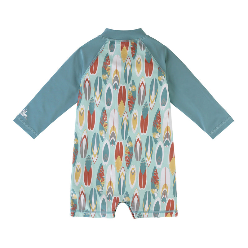 back of the baby boy's long sleeve swimsuit in surfs up|surfs-up