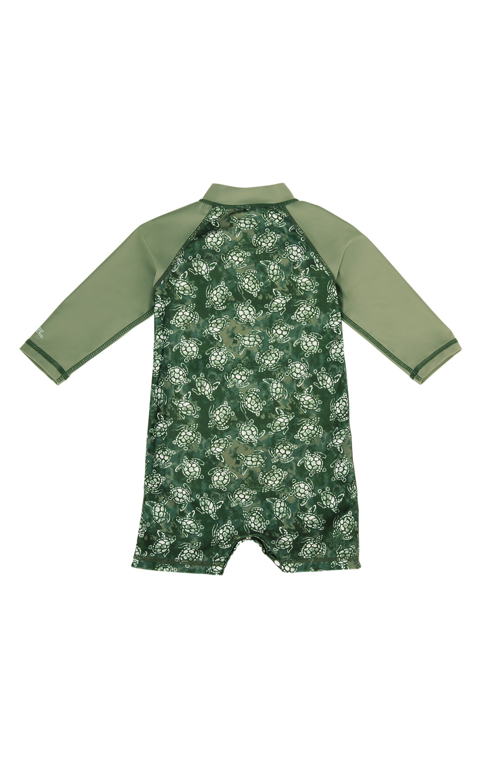 baby boy's long sleeve swim romper|turtle-cove