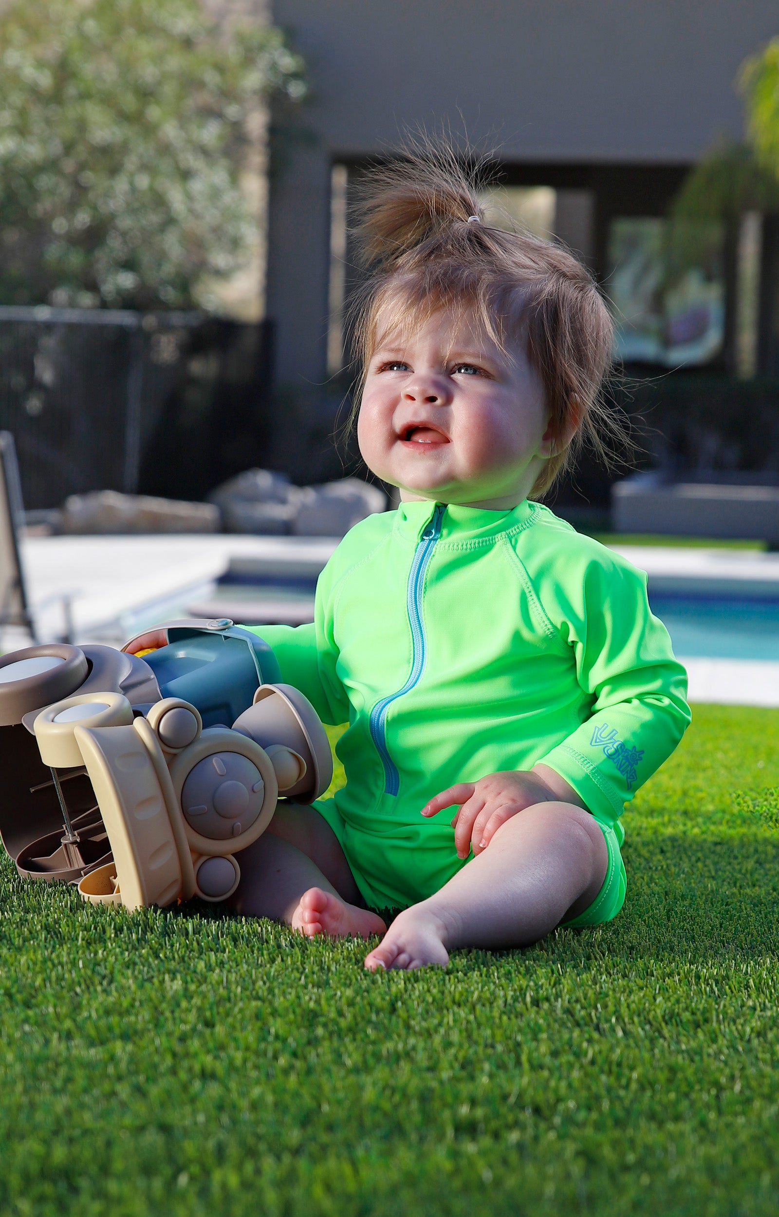 Baby Magic Long Sleeve Swim Romper