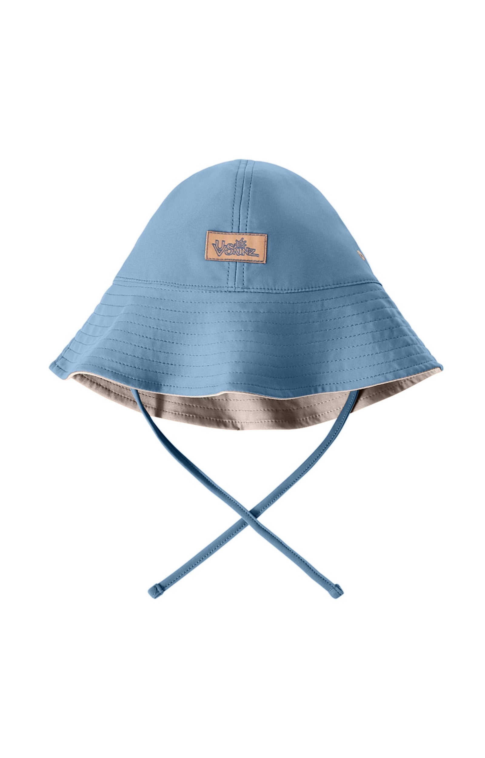 Reverse side of baby boys sun hat|baltic-sandstone