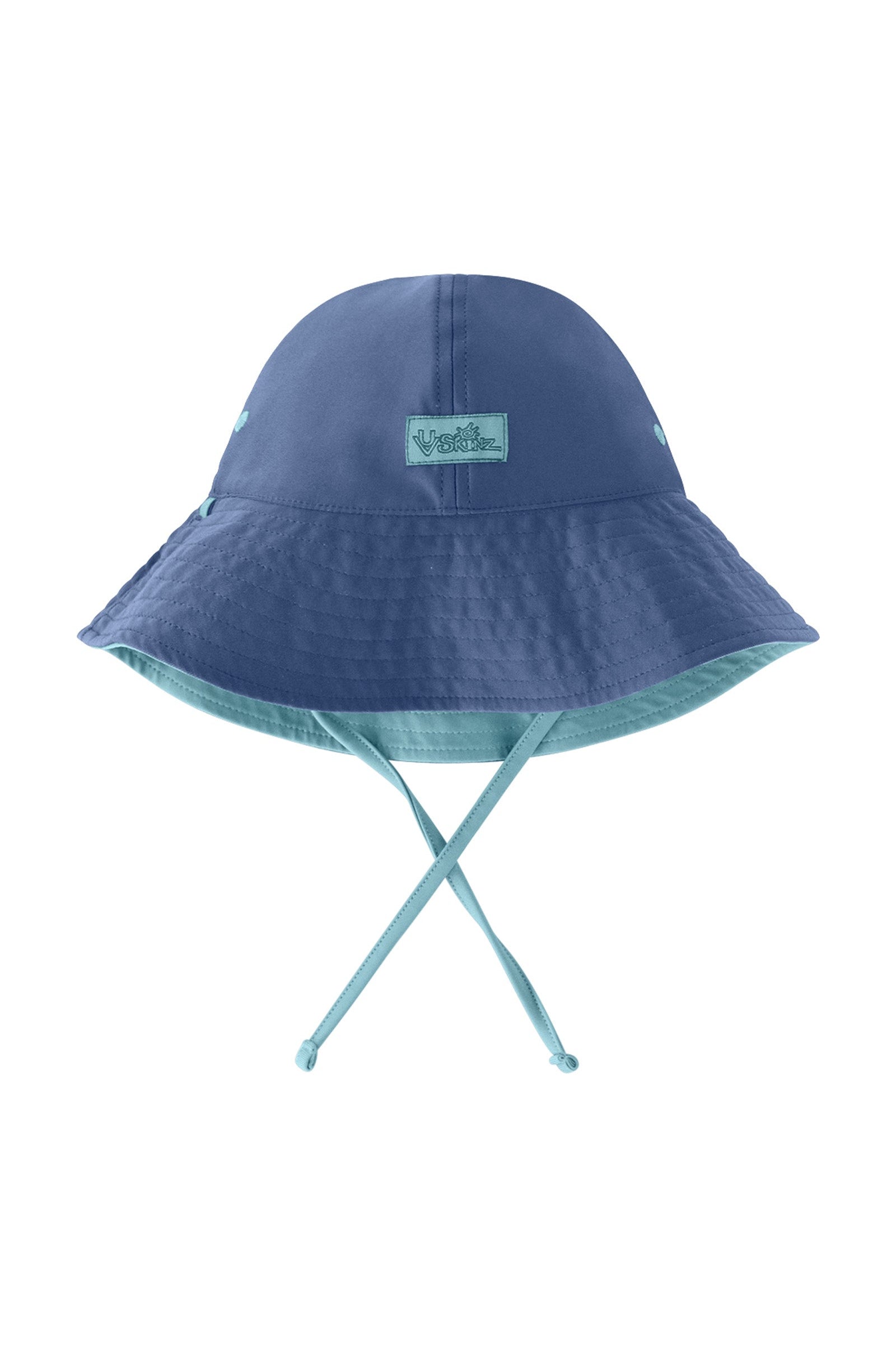 baby boy's sun hat in washed navy river|washed-navy-river