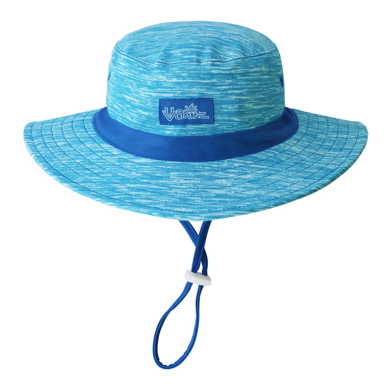 baby boy's swim hat in aqua jaspe|aqua-jaspe