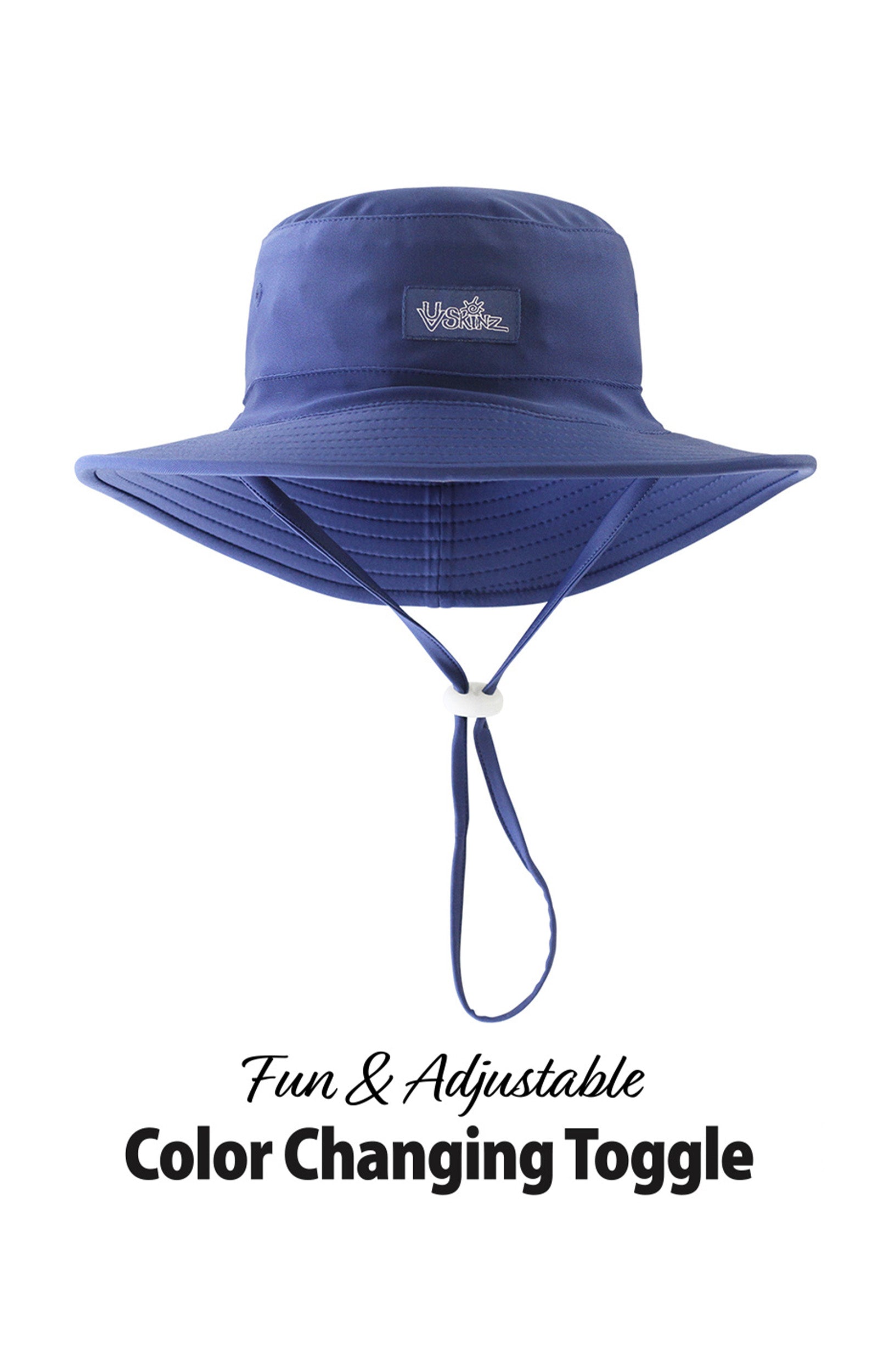 UV Skinz's baby boy's swim hat in washed navy|washed-navy