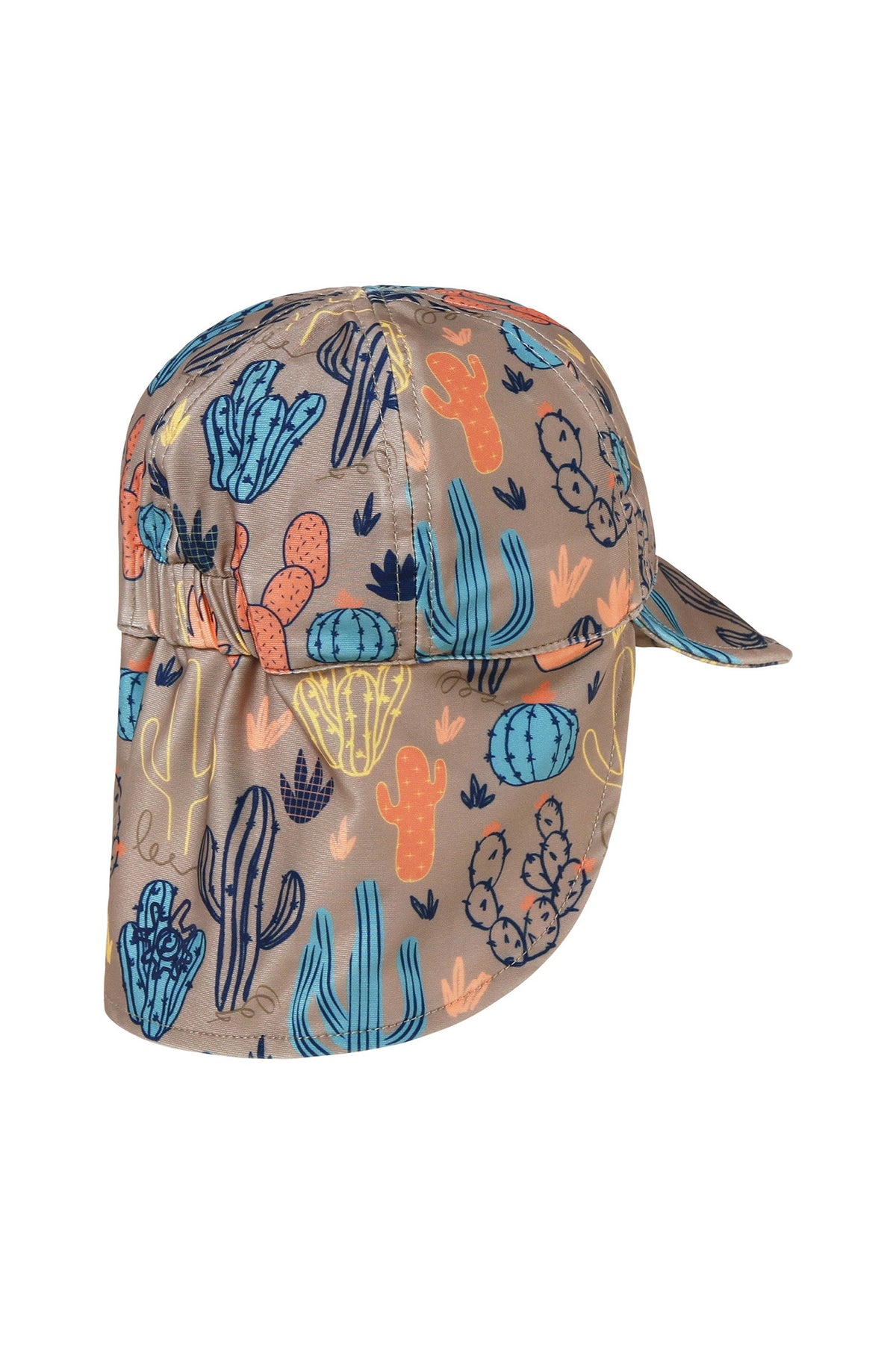 back view of baby boy swim flap hat cactus crowd|cactus-crowd