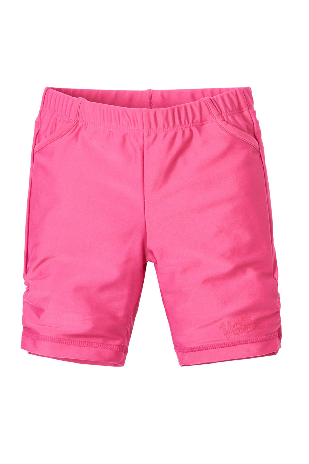 Girl's swim shorts in bubblegum pink|bubblegum